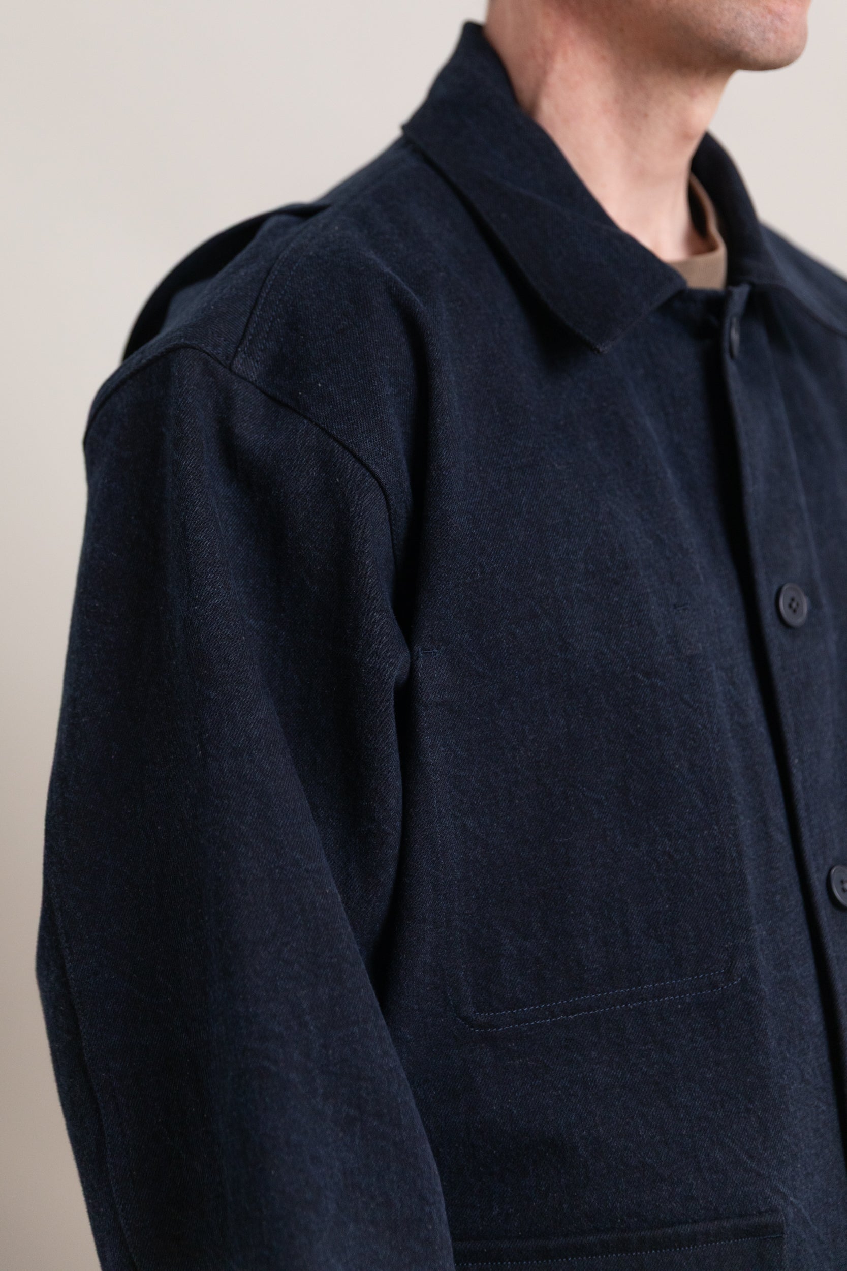 R20J2 JEBOK WORK JACKET IN BLUE SUMI INK DENIM