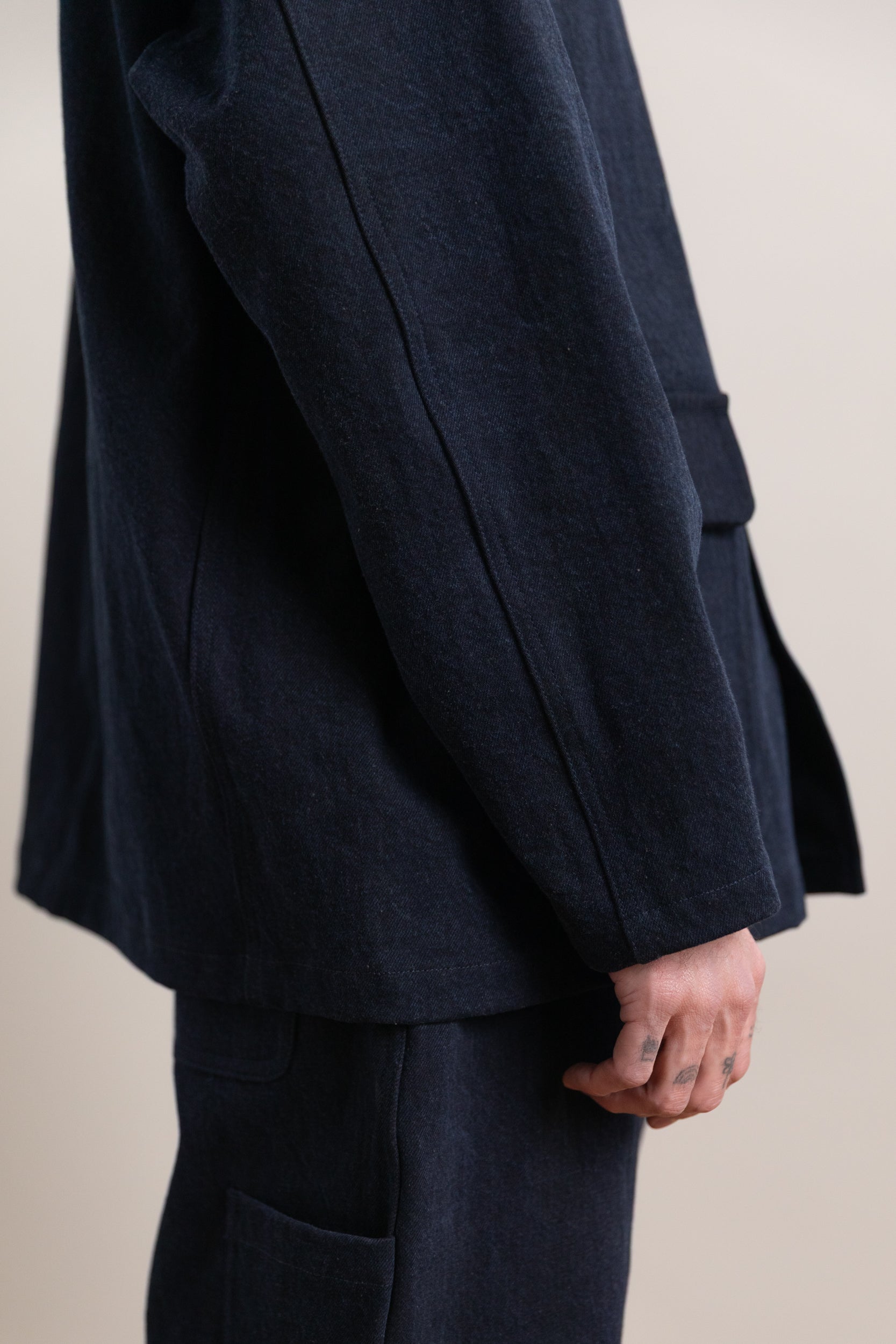 R20J2 JEBOK WORK JACKET IN BLUE SUMI INK DENIM