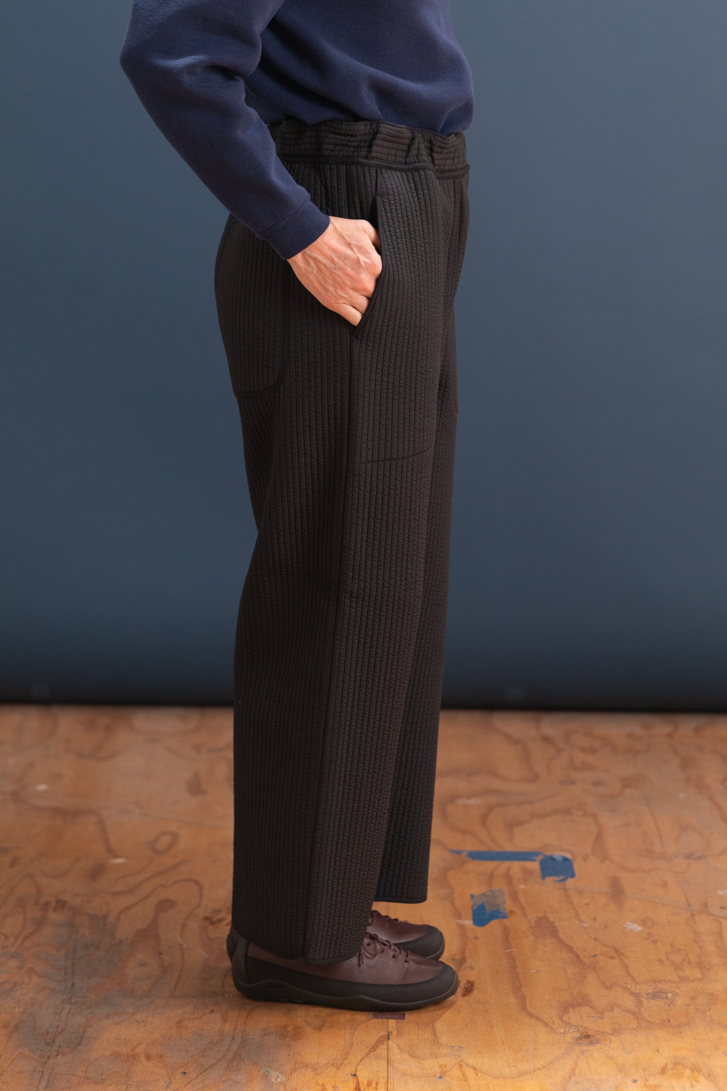 WR21 03 SOFT PANT IN BLACK NUBI