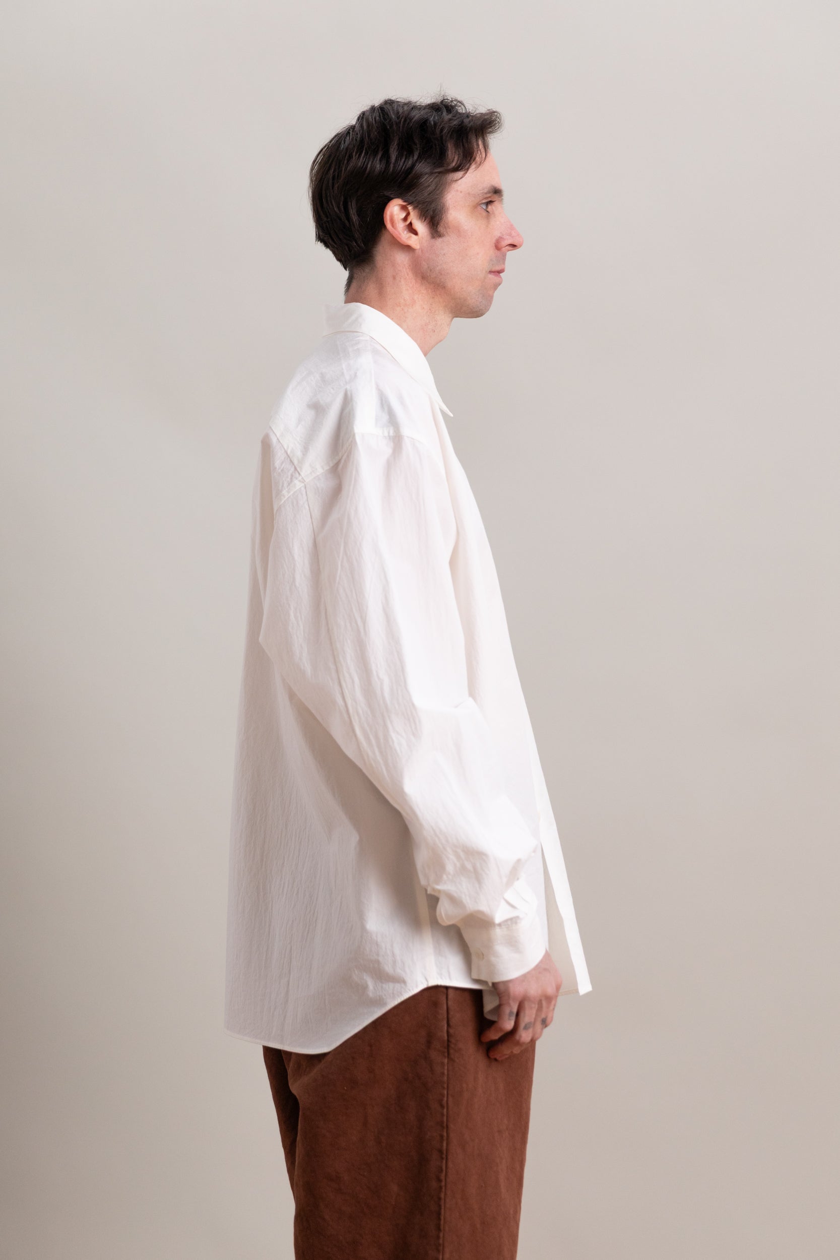 R0S8 WEATHER SHIRT IN WHITE 160 CRUNCH