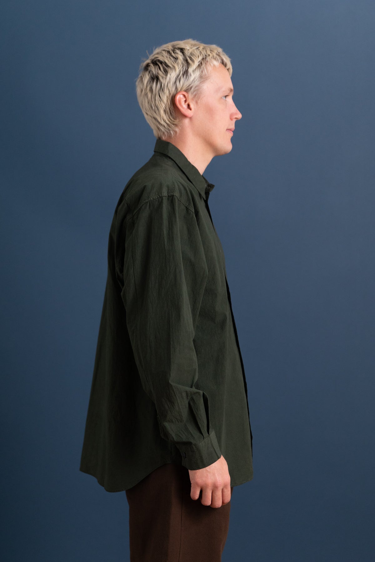 R21 S8 WEATHER SHIRT IN IVY 160 COTTON