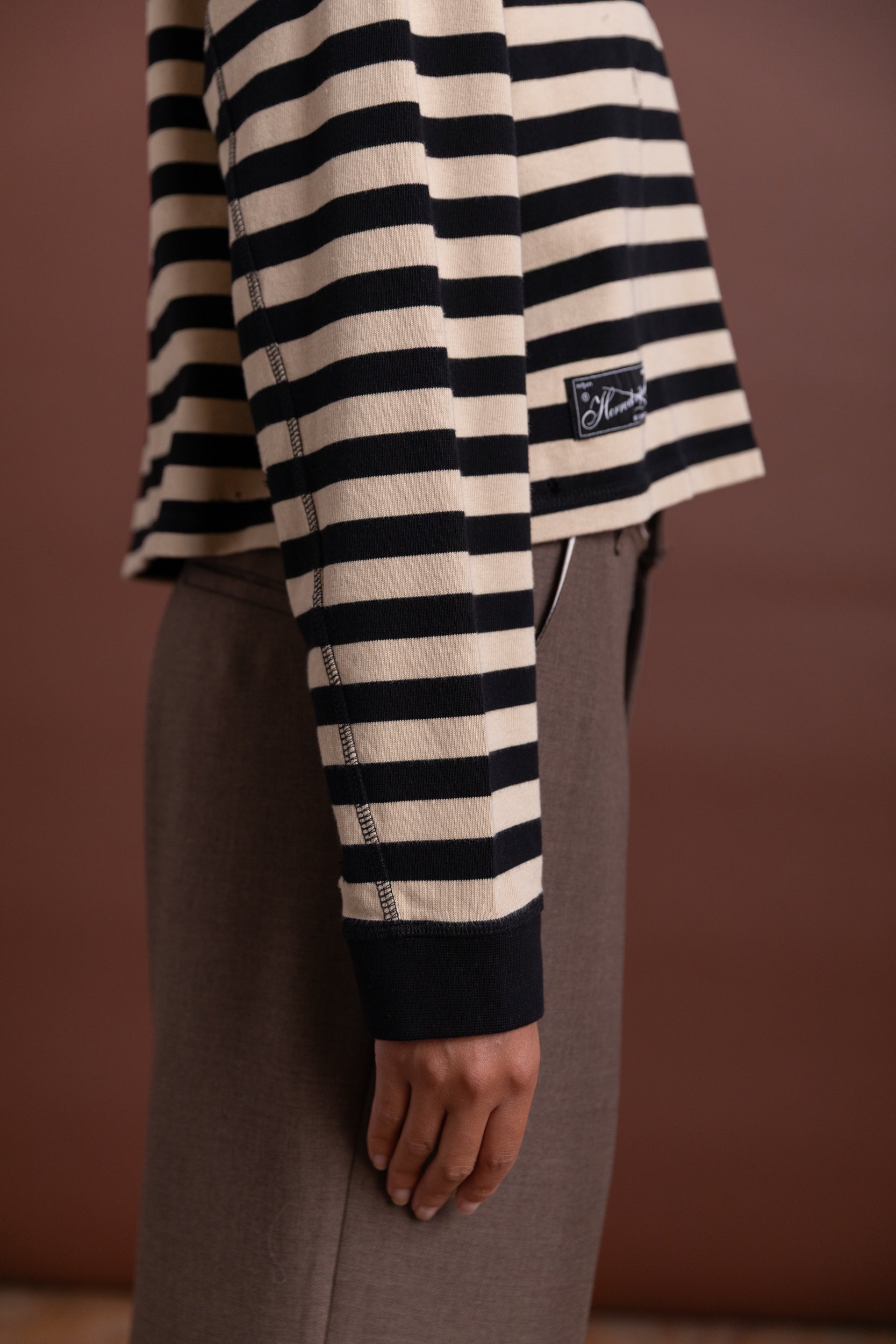 CROPPED FRACTURED POLO