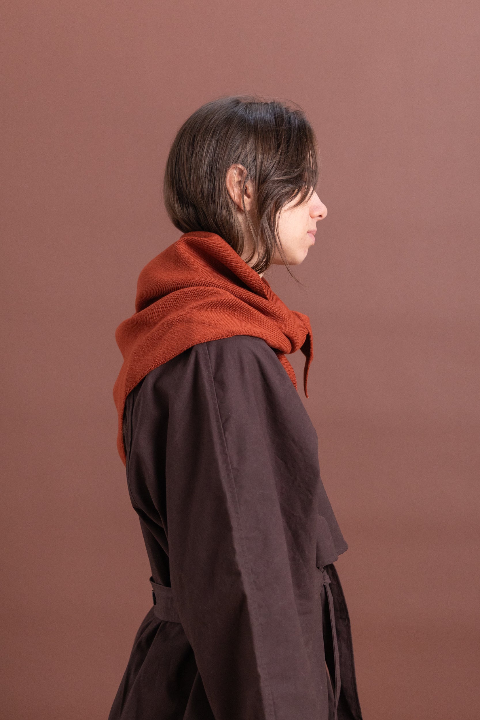 BANDANA SCARF IN SCARLET