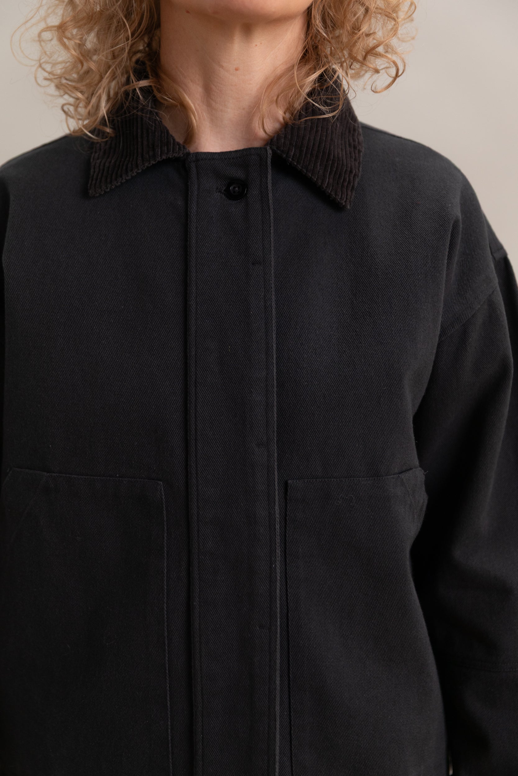 FIELD JACKET IN FADED BLACK