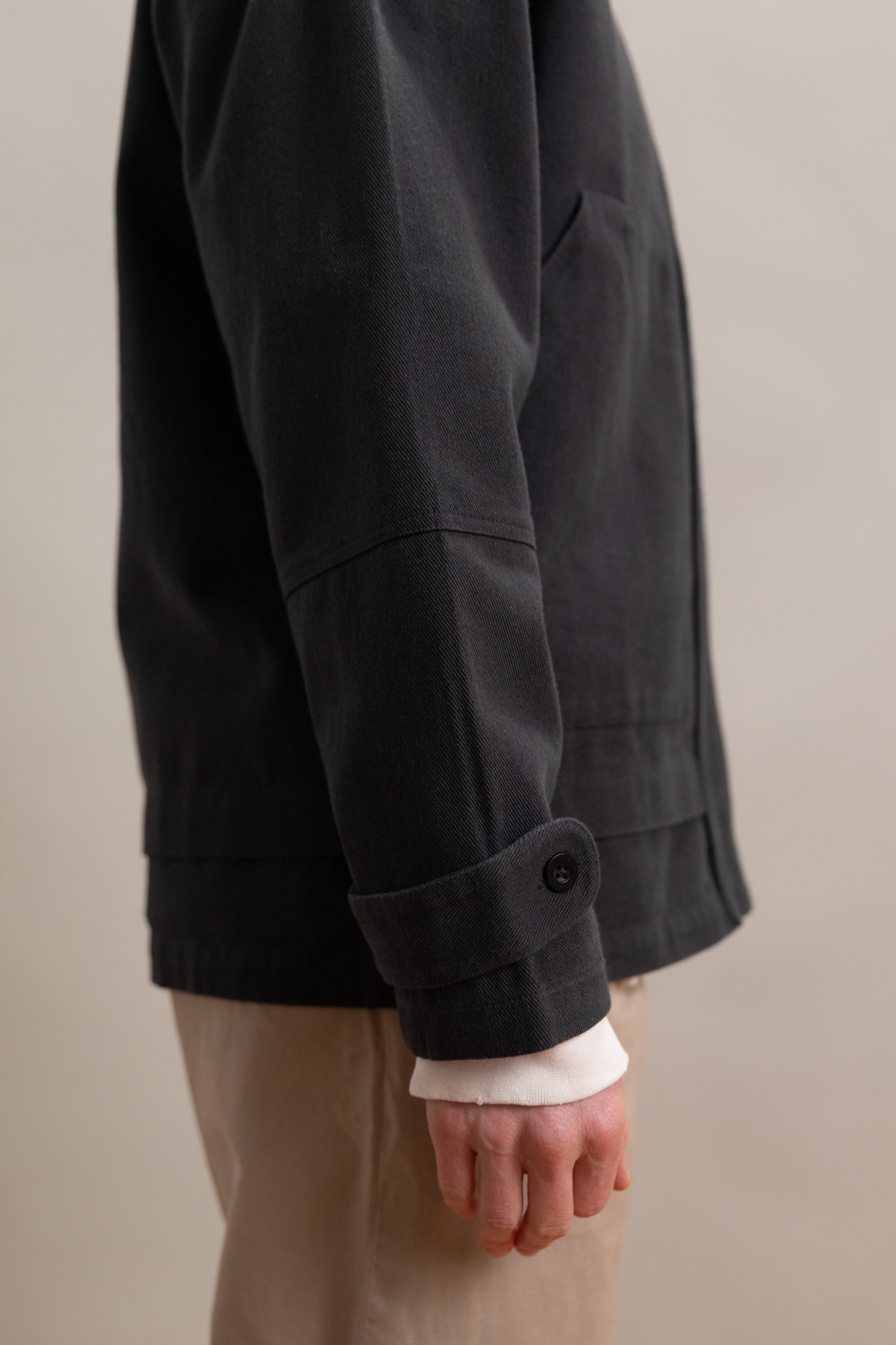 FIELD JACKET IN FADED BLACK