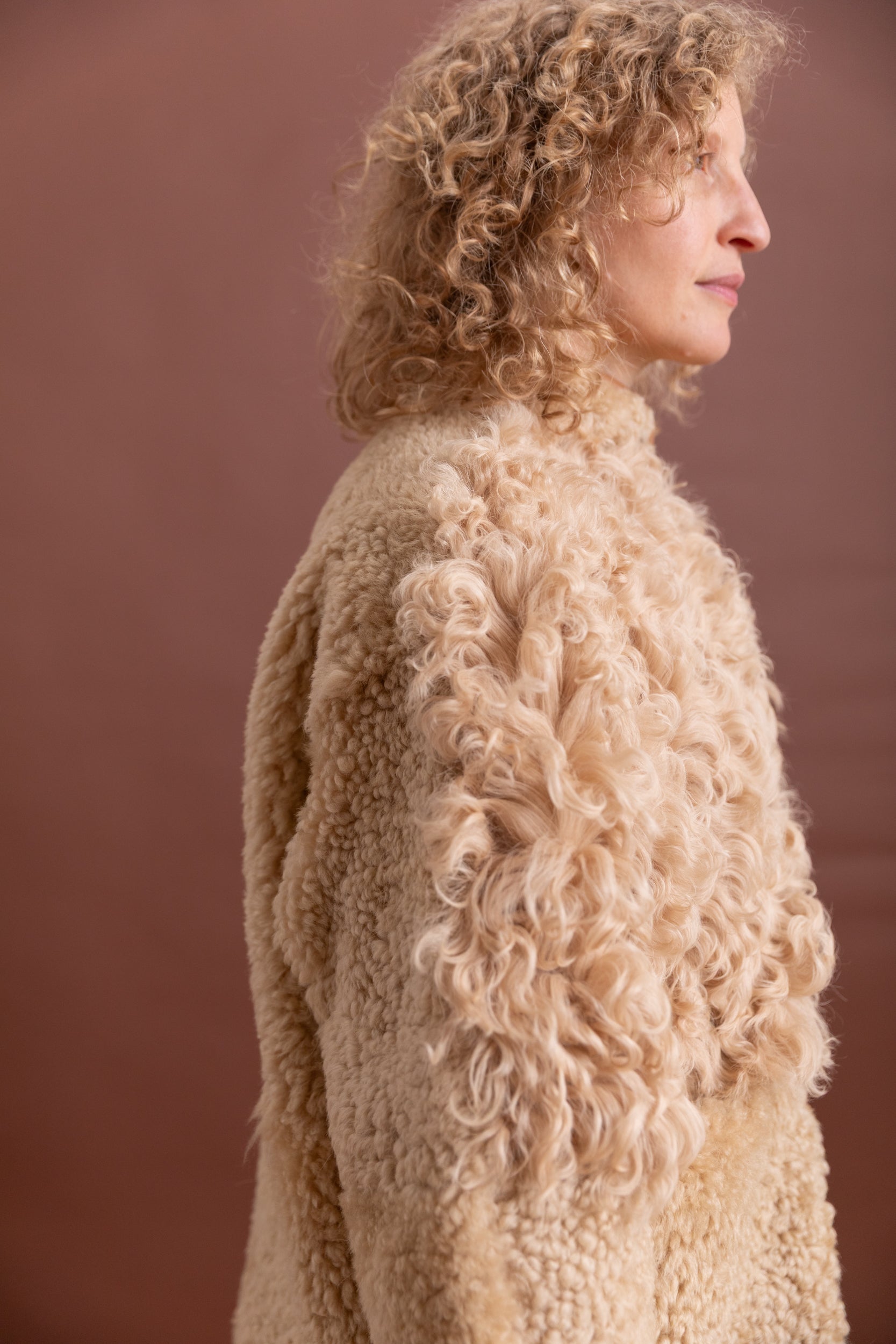 ALLIE COAT IN OAT