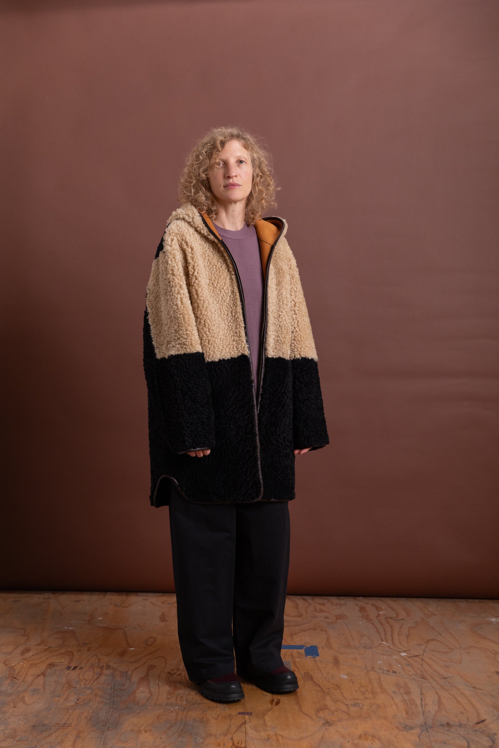 HOODED COAT