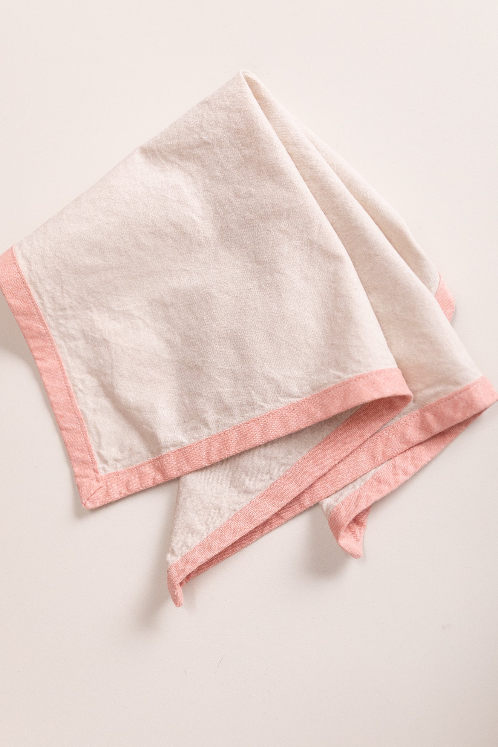 EDGED NAPKINS IN NATURAL LINEN - SET OF TWO