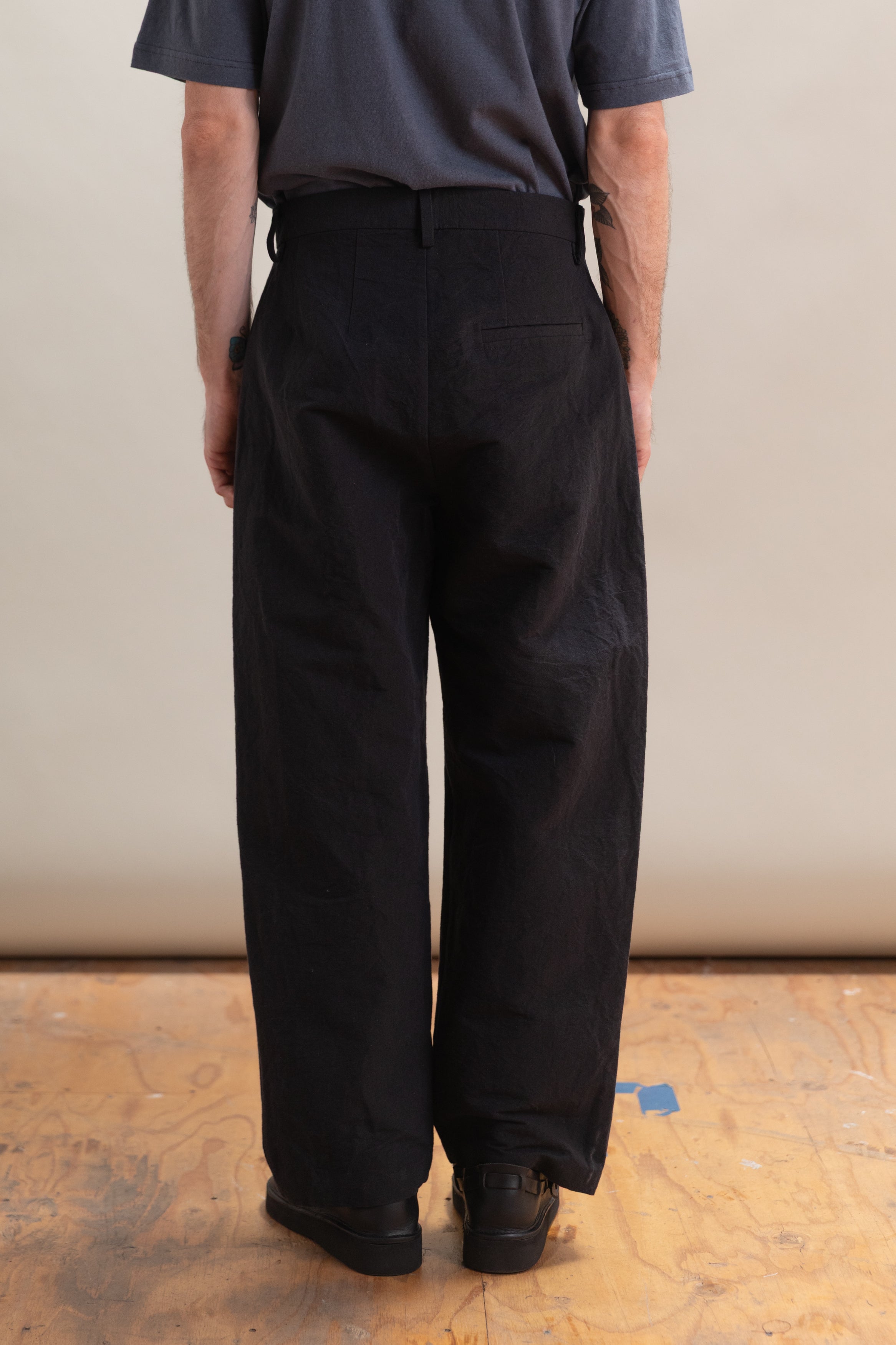 DRESS PANTS IN LINEN/COTTON BUFF