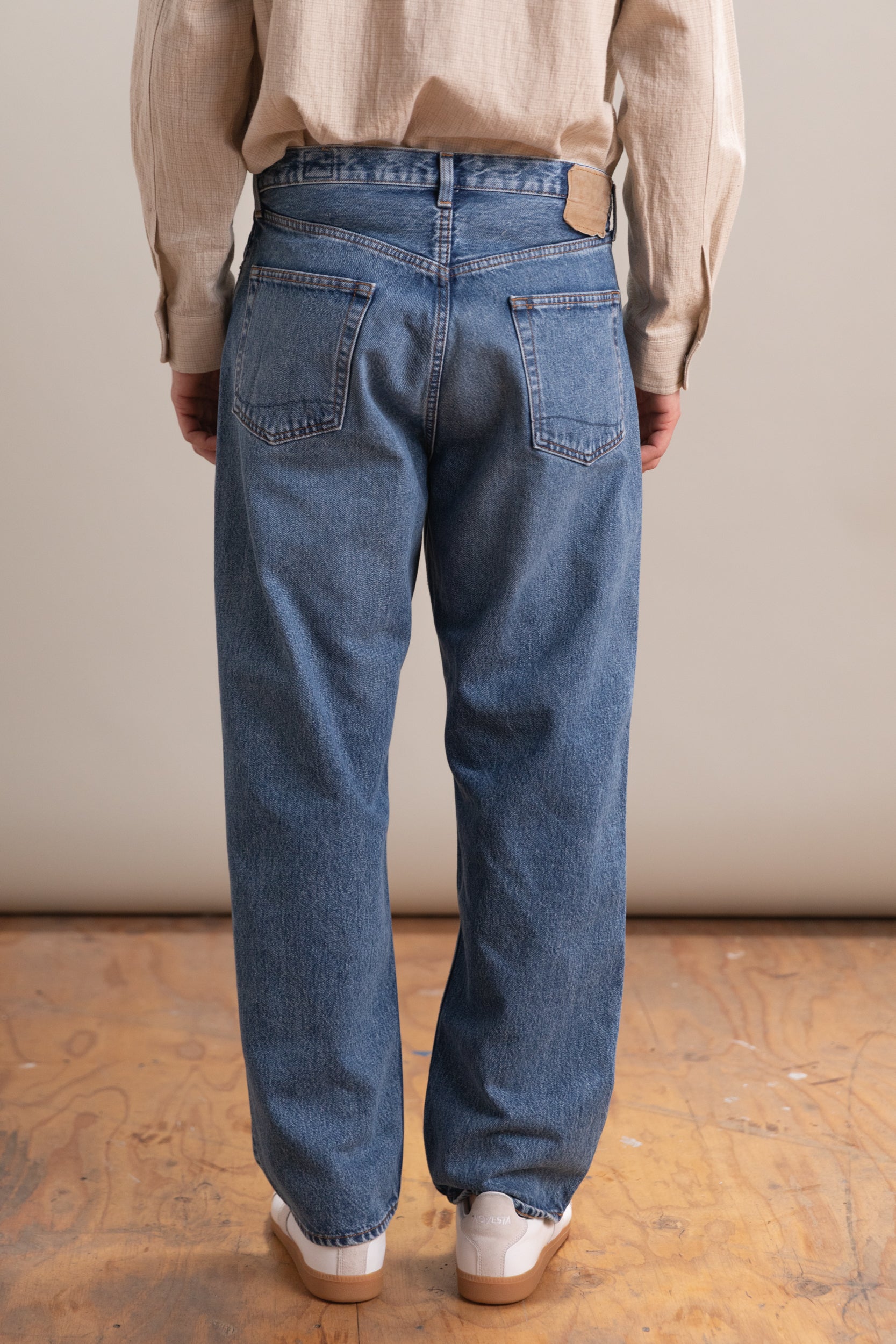 101 DAD'S FIT PANTS IN USED DENIM