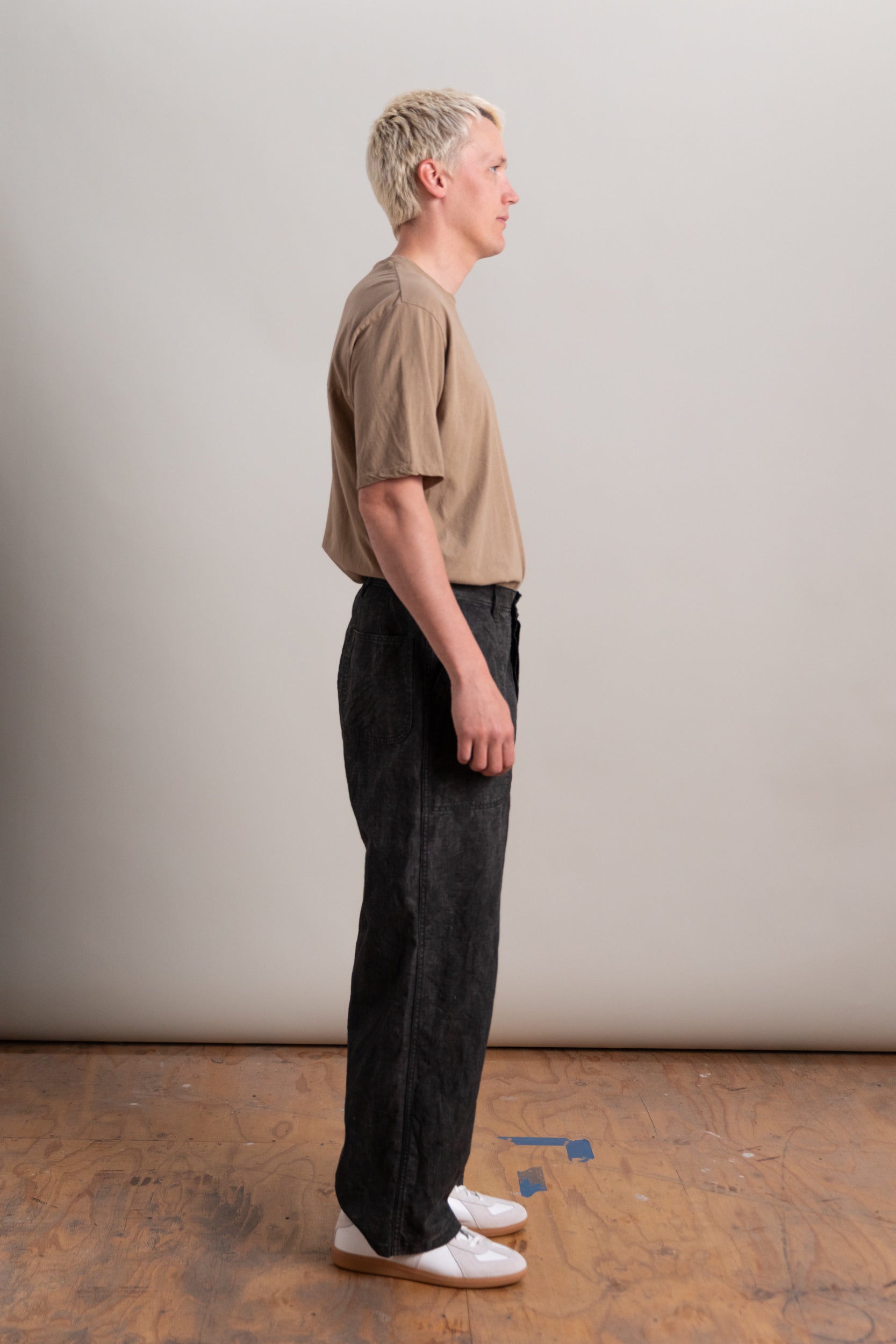 WWⅡ 40'S U.S NAVY SUMI COATED LINEN UTILITY TROUSERS