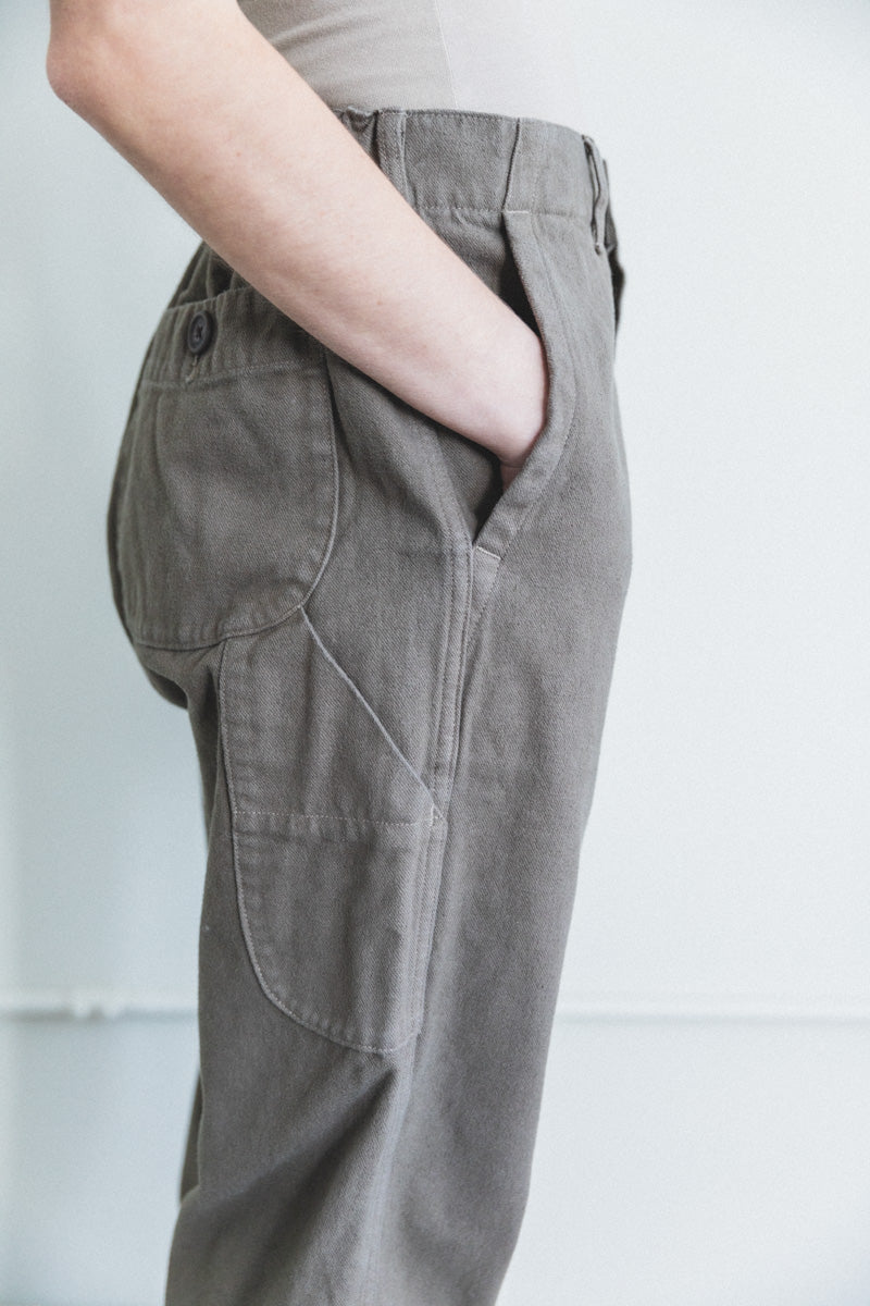 FRENCH WORK PANTS IN ROSE GRAY
