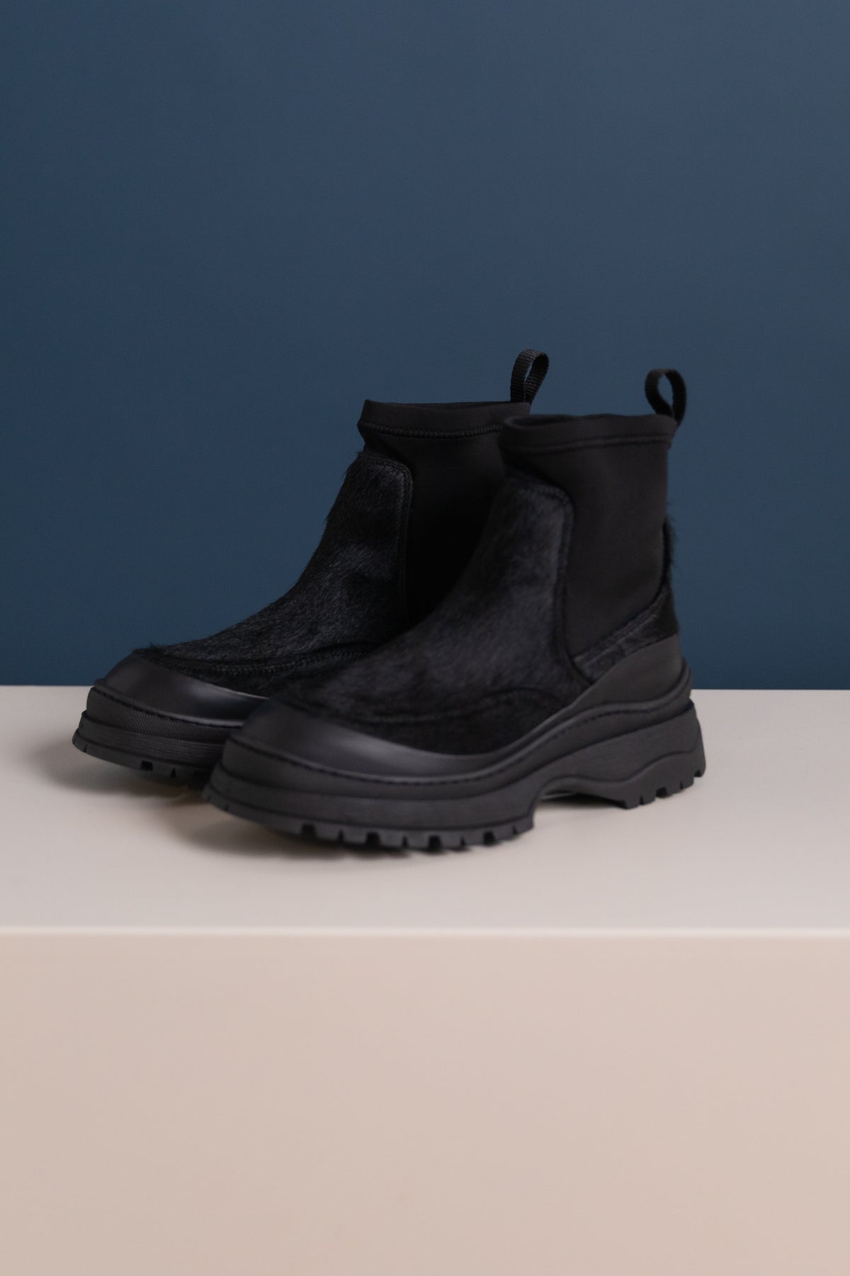 BARLA BOOT IN BLACK PONY HAIR