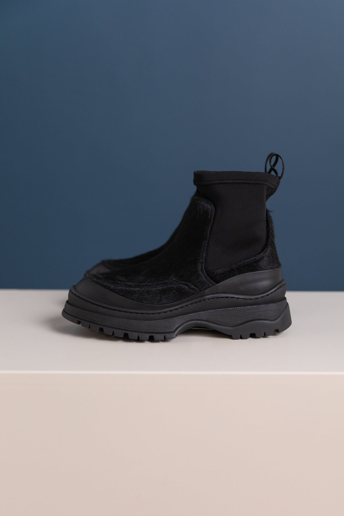 BARLA BOOT IN BLACK PONY HAIR