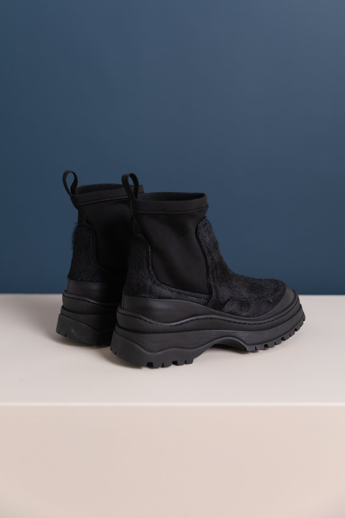 BARLA BOOT IN BLACK PONY HAIR