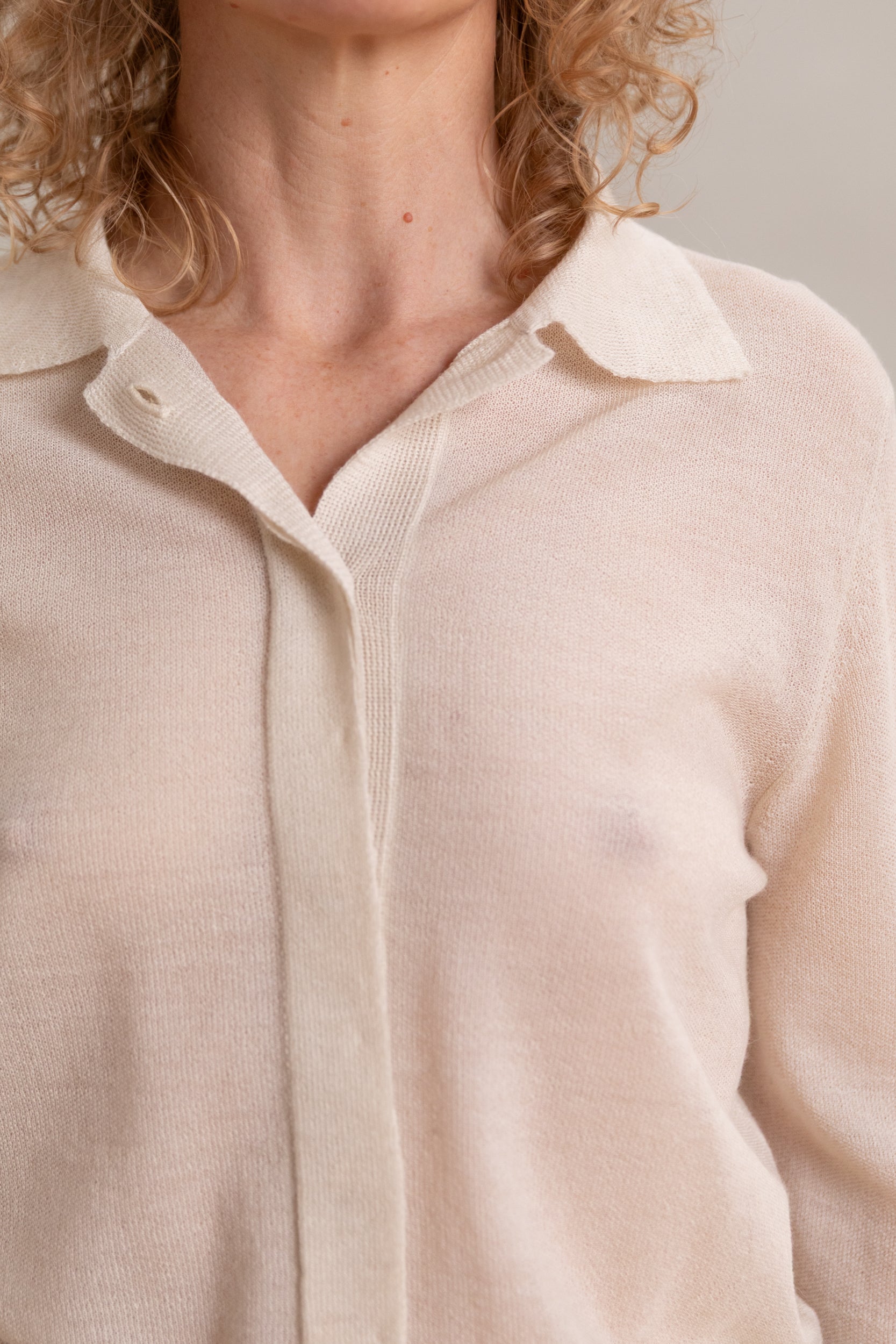 CALMA SHIRT IN CREAM ALPASILK