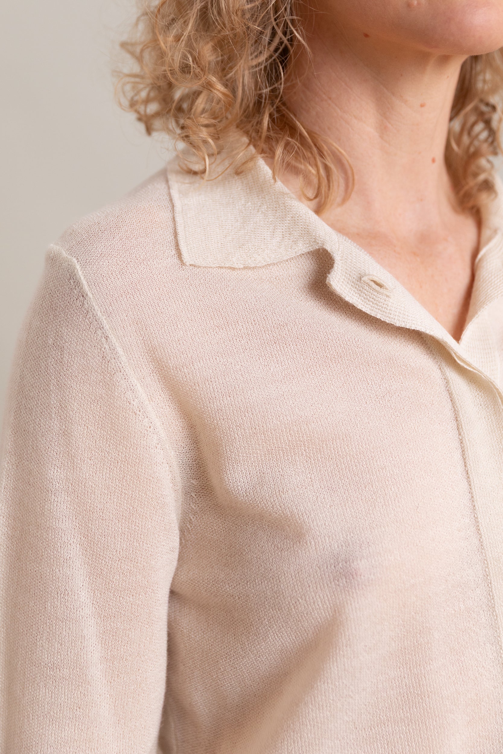 CALMA SHIRT IN CREAM ALPASILK