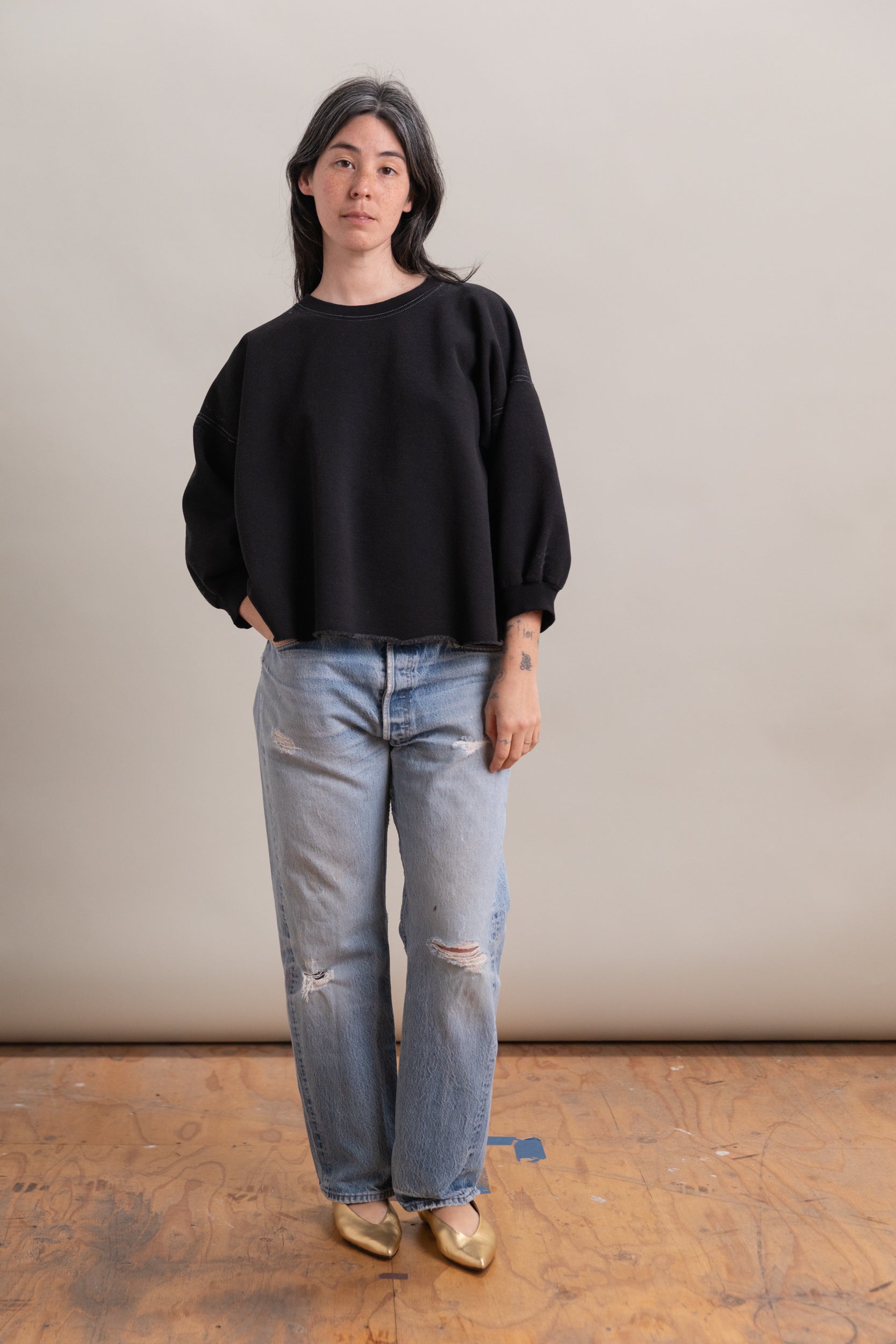 FOND SWEATSHIRT IN CHARCOAL