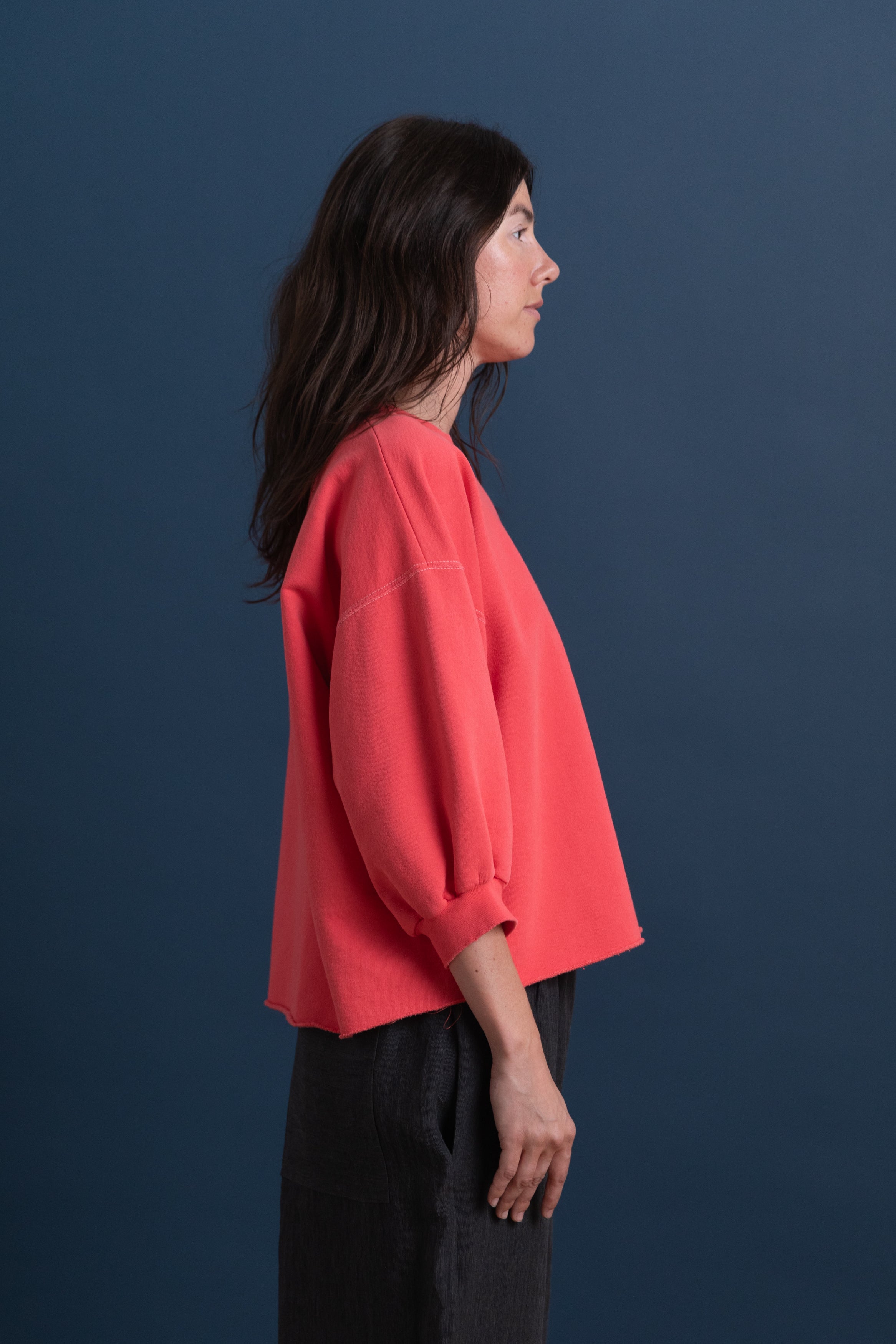 FOND SWEATSHIRT IN GUAVA