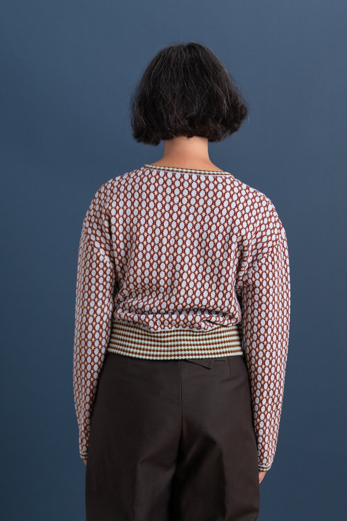 HATTIE PULLOVER IN CHENILLE JACQUARD