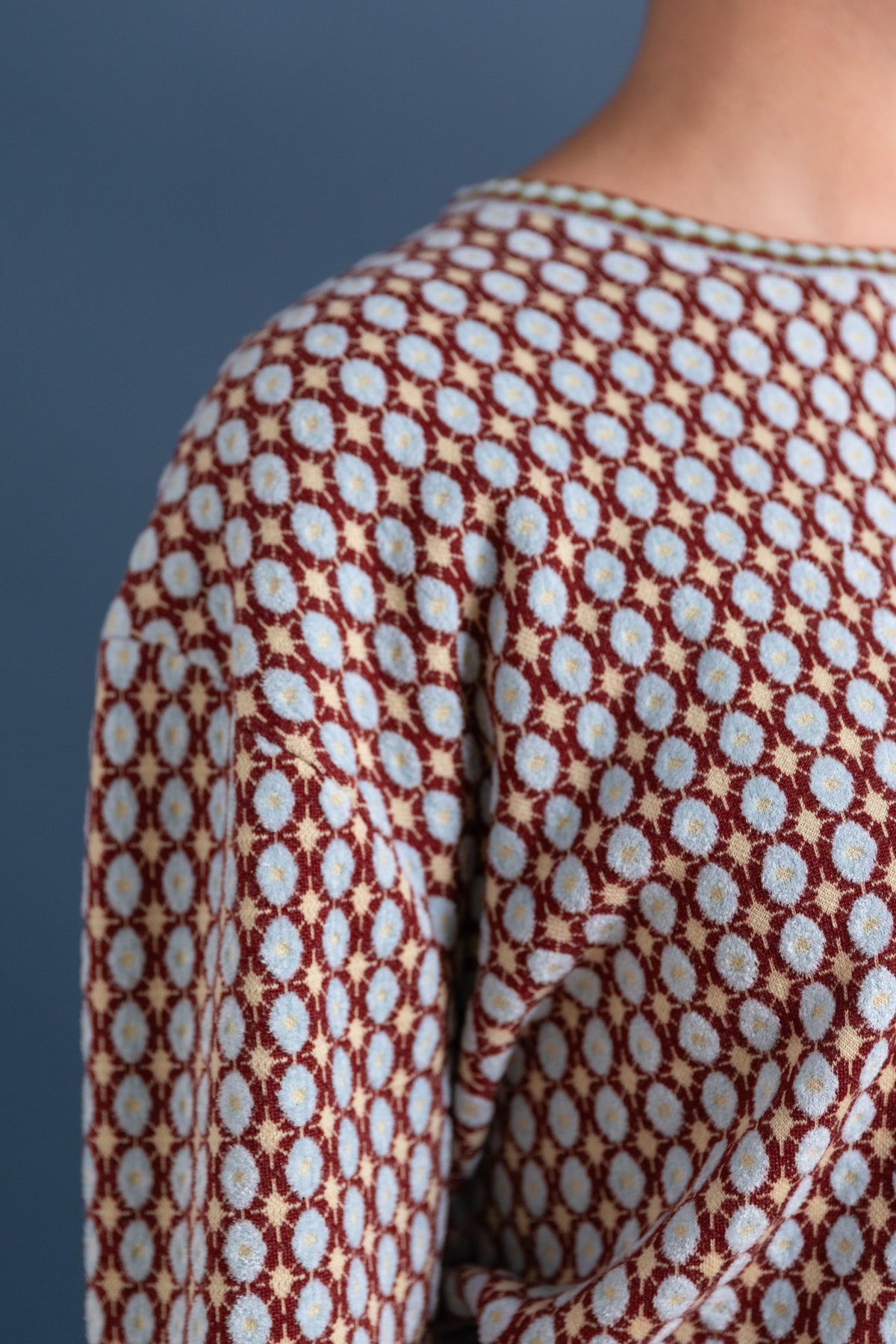 HATTIE PULLOVER IN CHENILLE JACQUARD
