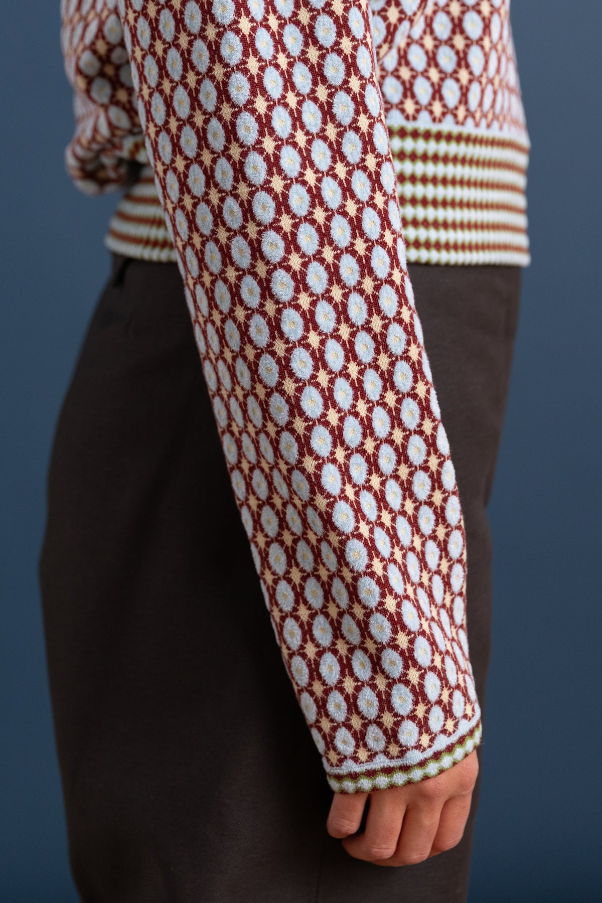 HATTIE PULLOVER IN CHENILLE JACQUARD