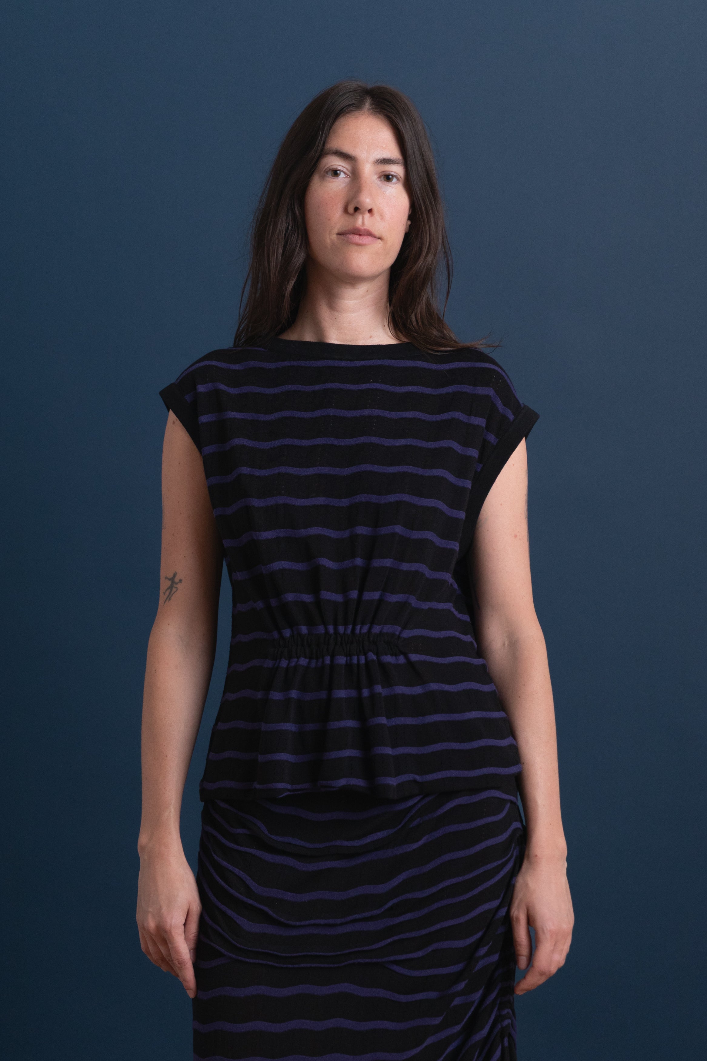 SORA TOP IN BLACK-MIDNIGHT LINEN VISCOSE
