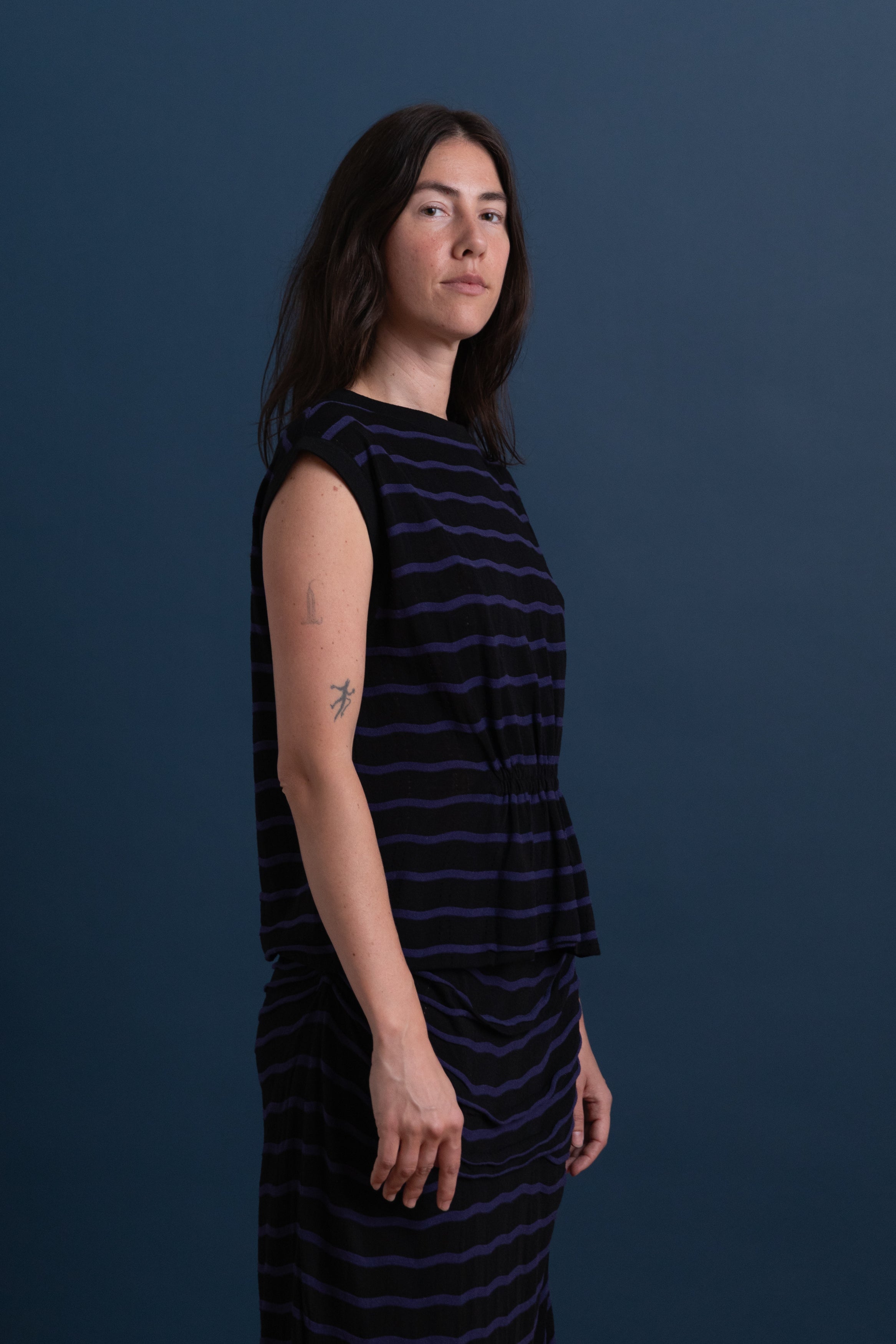 SORA TOP IN BLACK-MIDNIGHT LINEN VISCOSE