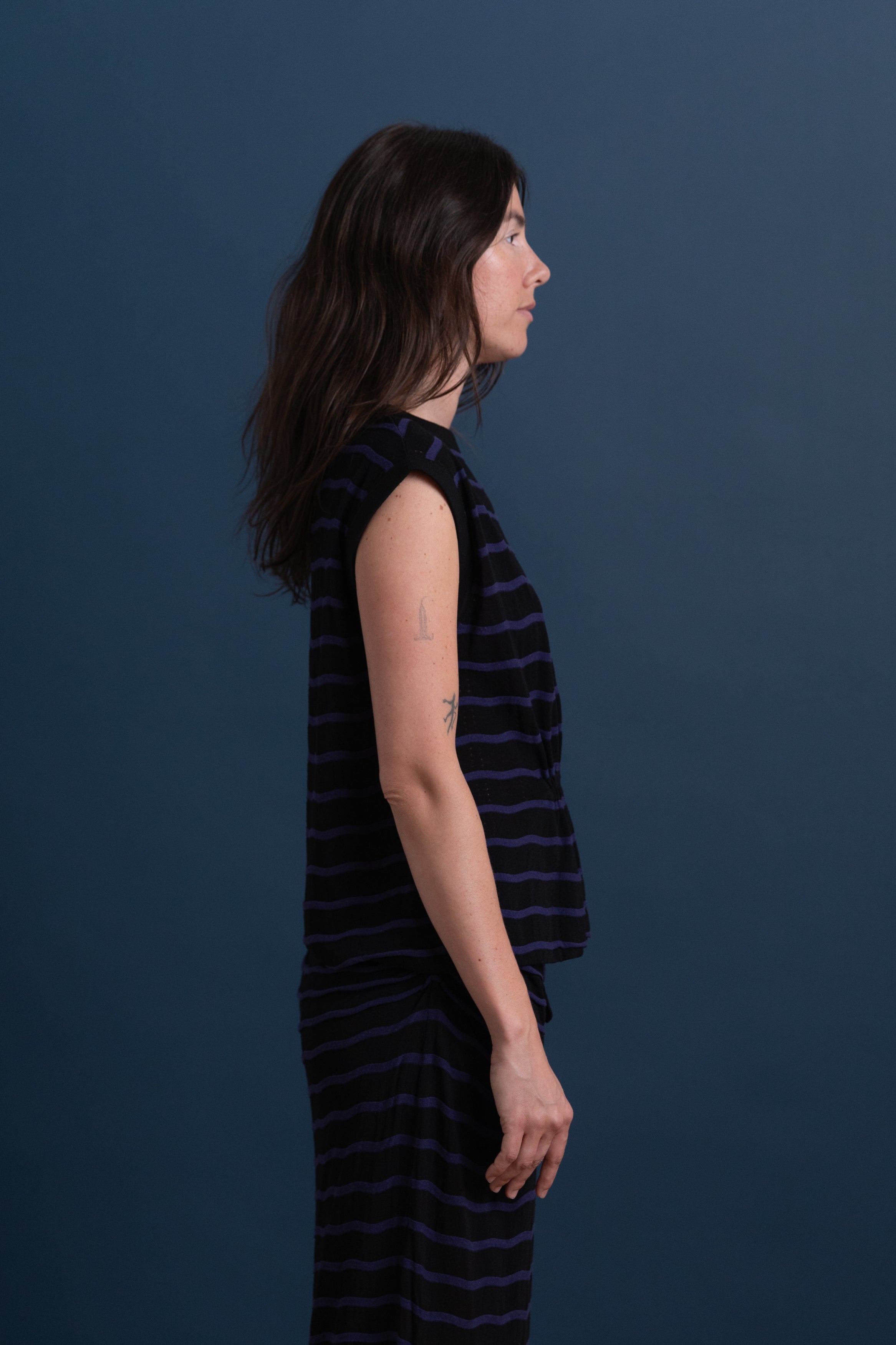 SORA TOP IN BLACK-MIDNIGHT LINEN VISCOSE