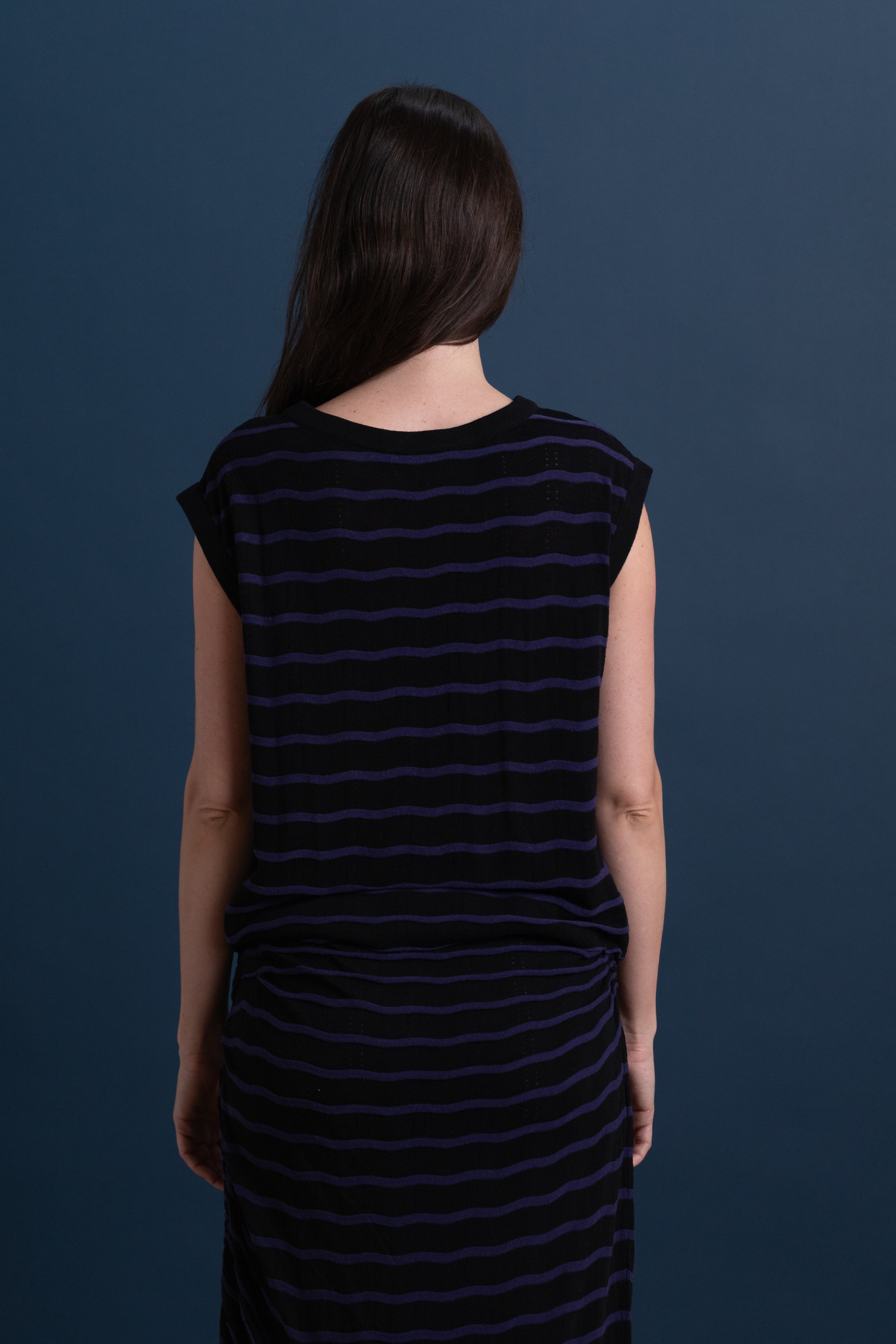 SORA TOP IN BLACK-MIDNIGHT LINEN VISCOSE