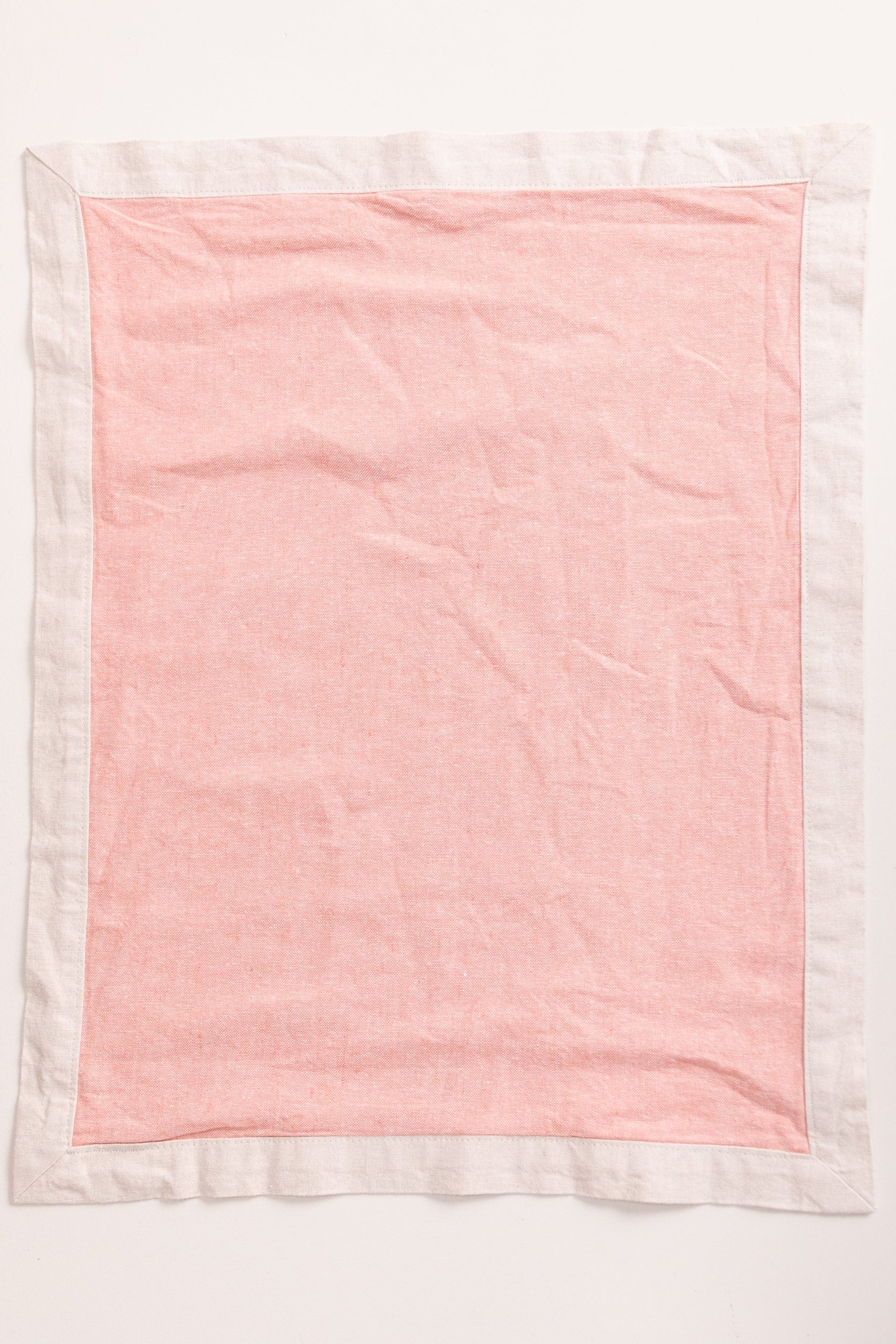 REVERSIBLE PLACEMAT IN CORAL - SET OF FOUR