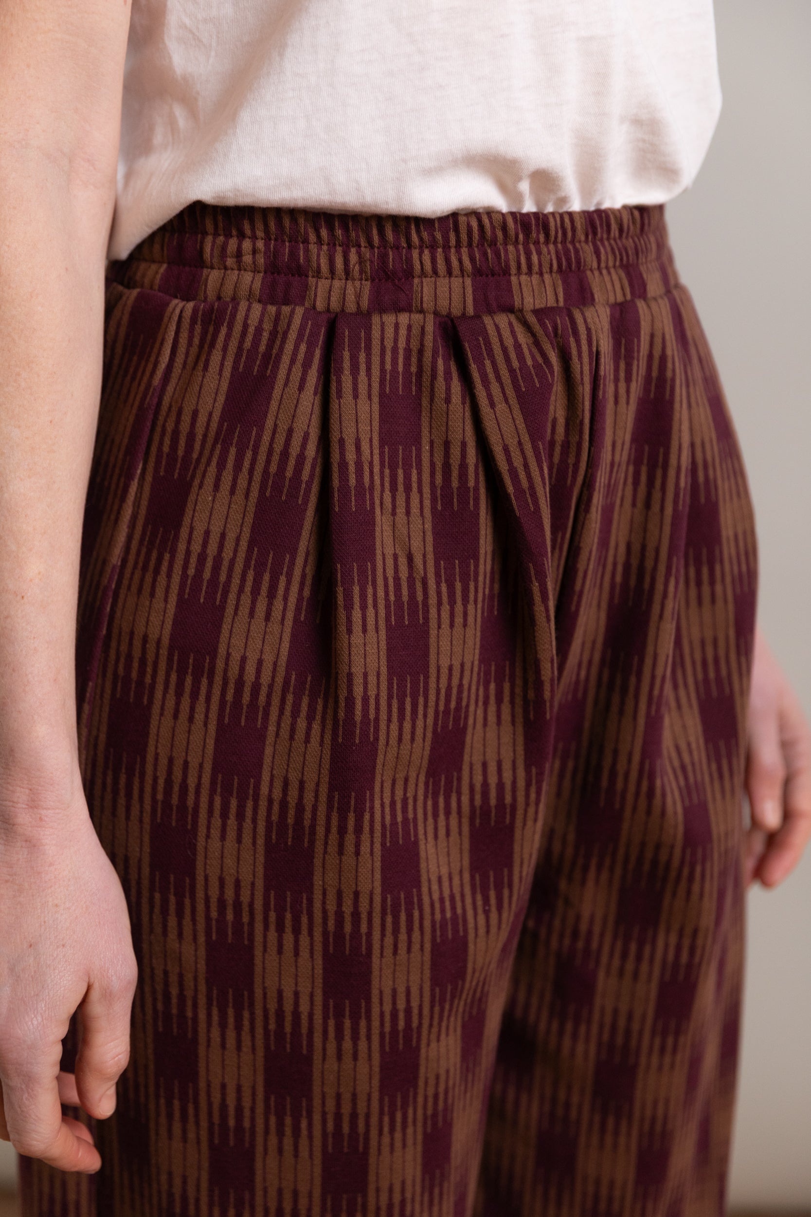 BRUNO PANTS IN OMBRE CHECKS JERSEY