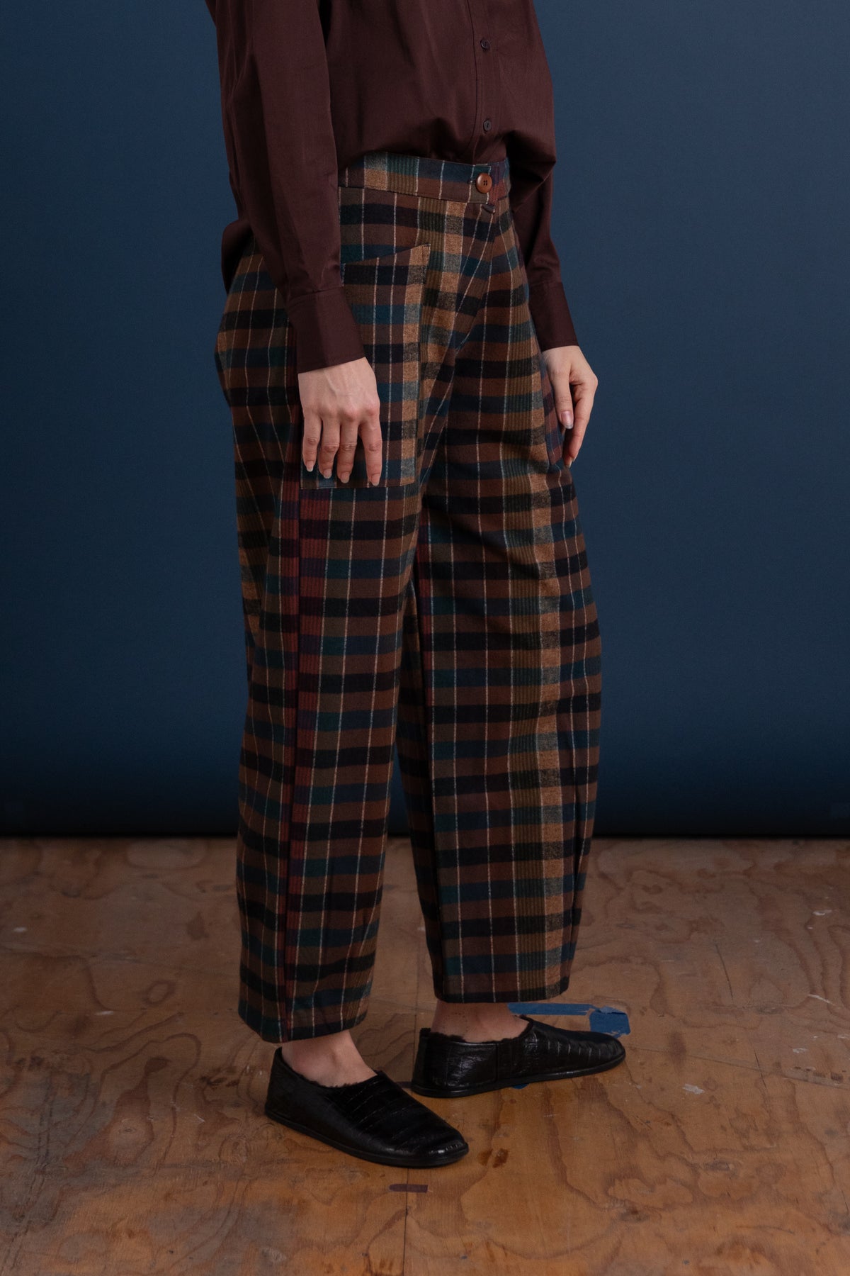 CHIBI PANT IN BLANKET PLAID