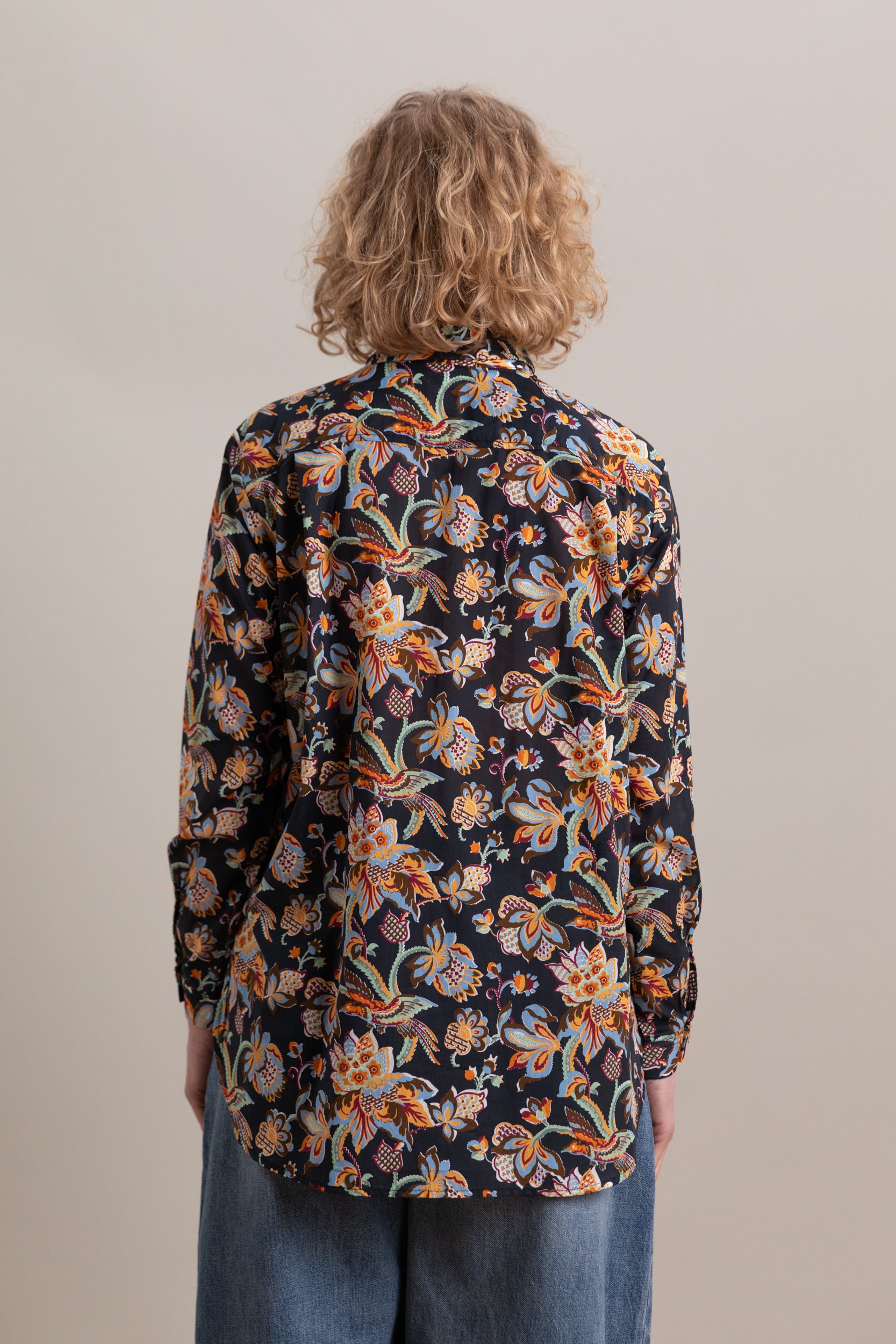 SWAN SHIRT IN MINTZ CHINTZ