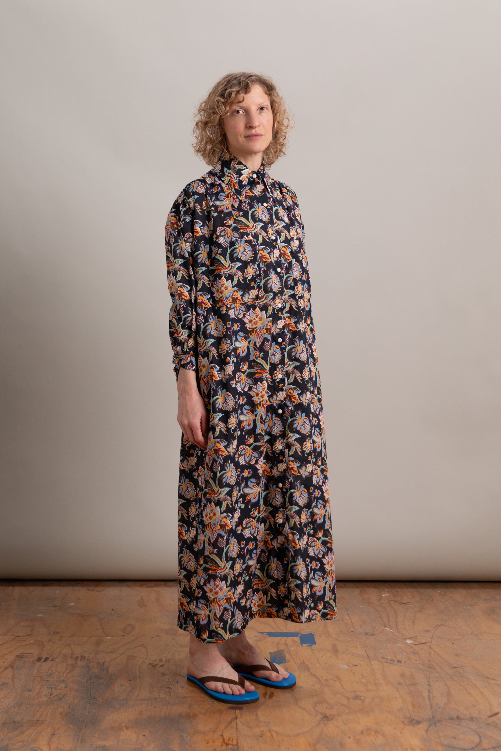 TALIA MAXI DRESS IN MINTZ CHINTZ