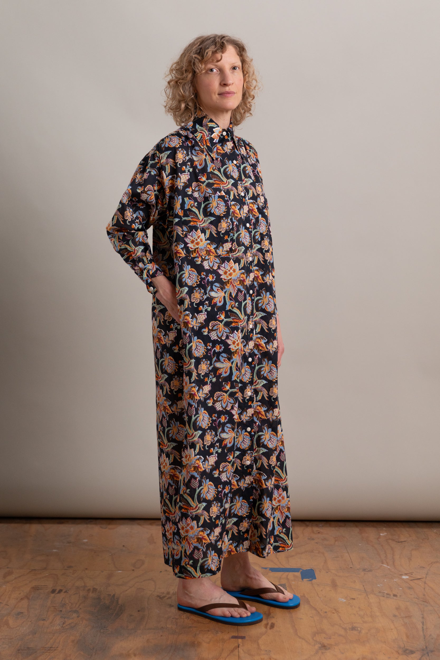 TALIA MAXI DRESS IN MINTZ CHINTZ