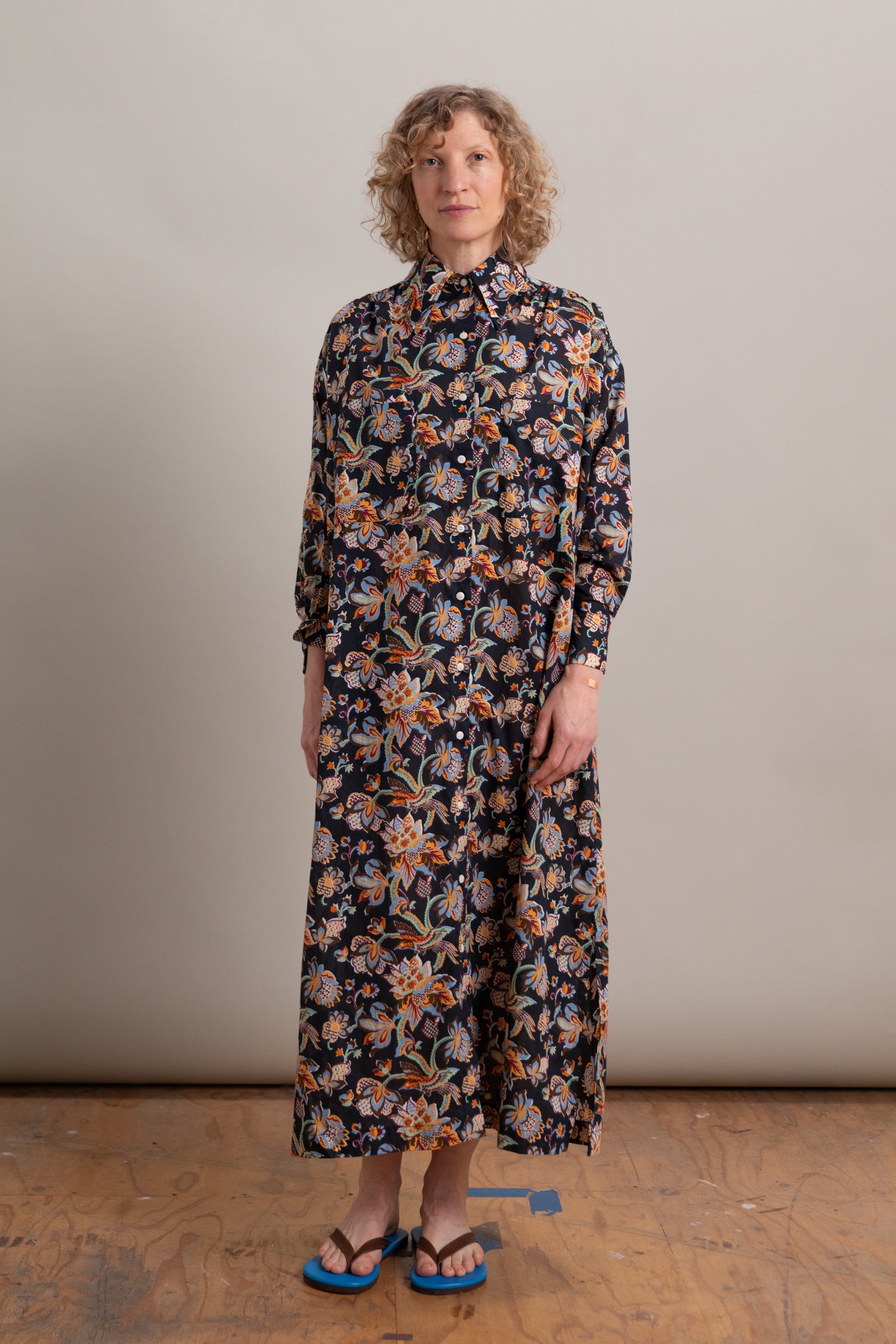 TALIA MAXI DRESS IN MINTZ CHINTZ