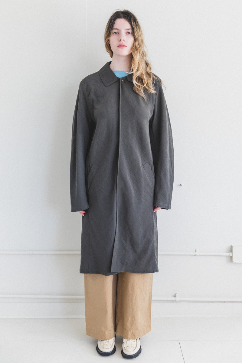 BOSFOR COAT IN KERSEY LINEN