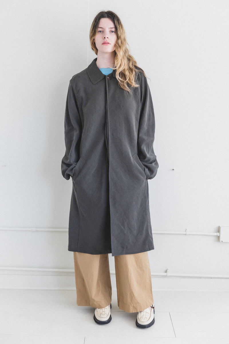 BOSFOR COAT IN KERSEY LINEN