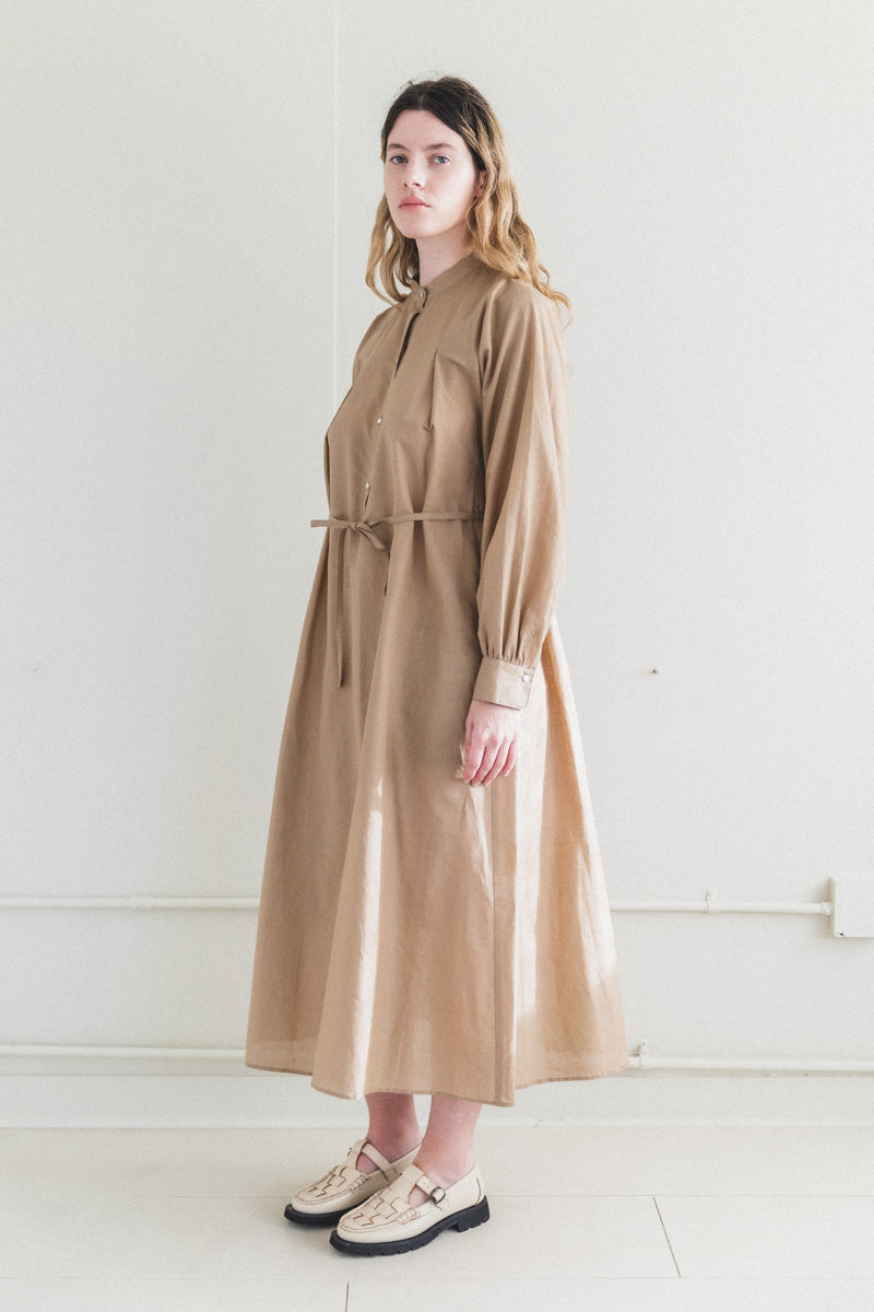 KADIKOY DRESS IN HONEY TAILOR LINEN