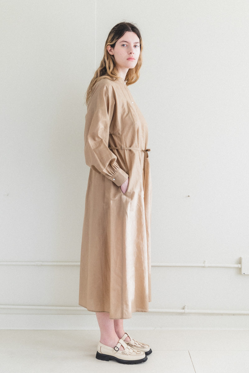KADIKOY DRESS IN HONEY TAILOR LINEN