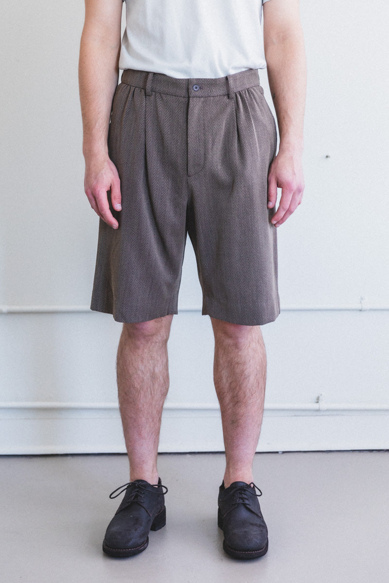 SHALY SHORTS IN SUMMER HERRINGBONE