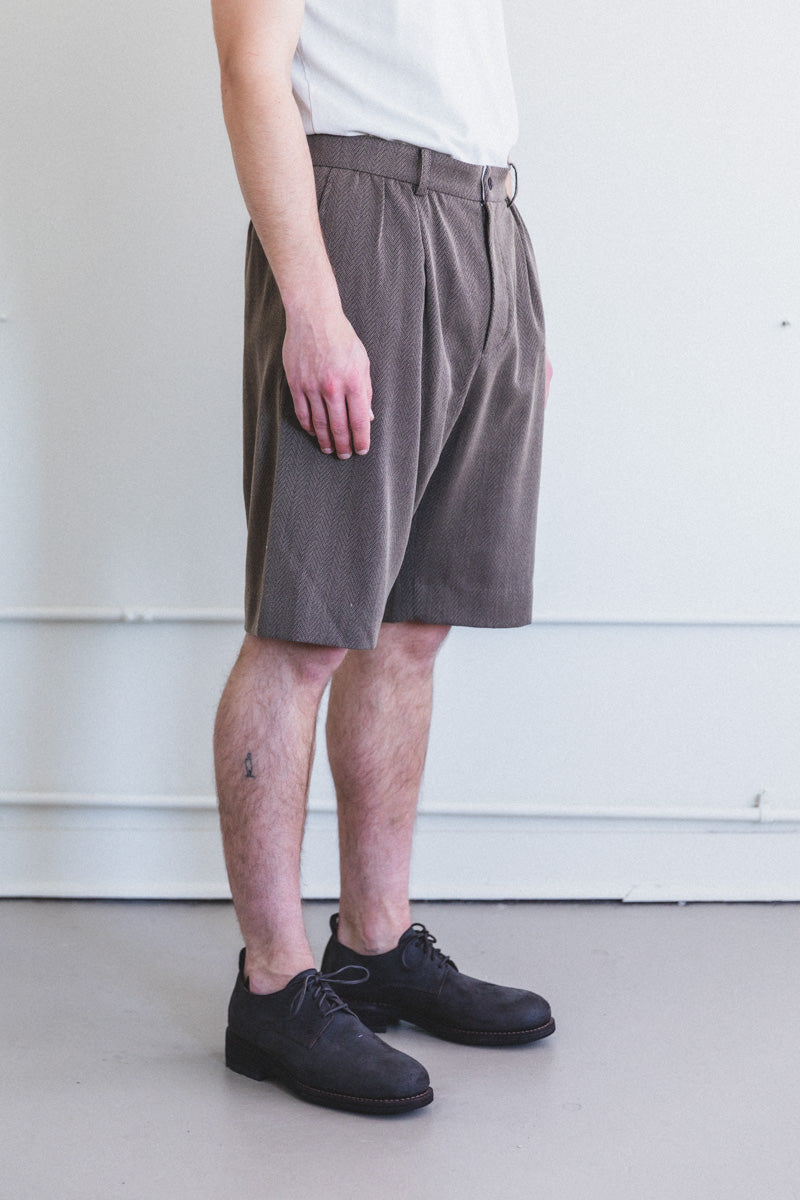 SHALY SHORTS IN SUMMER HERRINGBONE