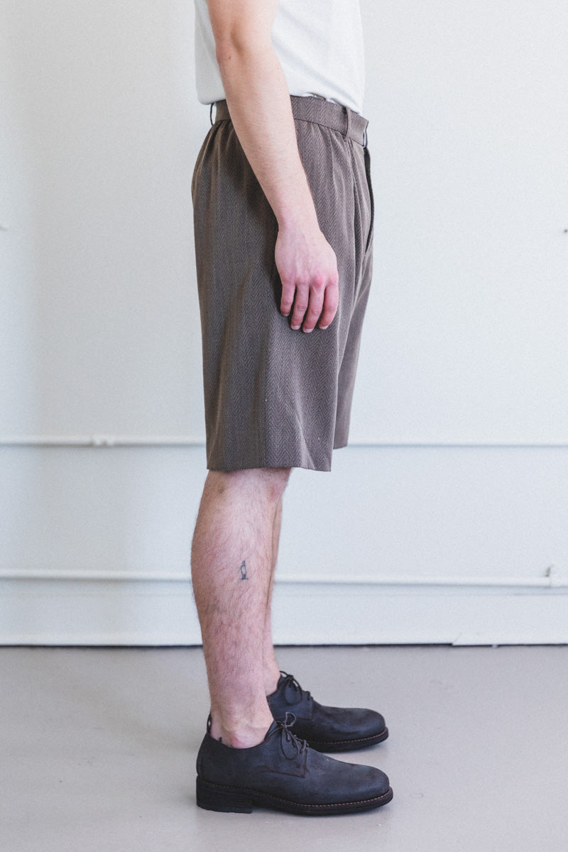 SHALY SHORTS IN SUMMER HERRINGBONE