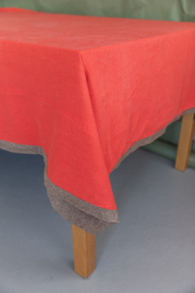 REVERSIBLE TABLECLOTH IN POPPY