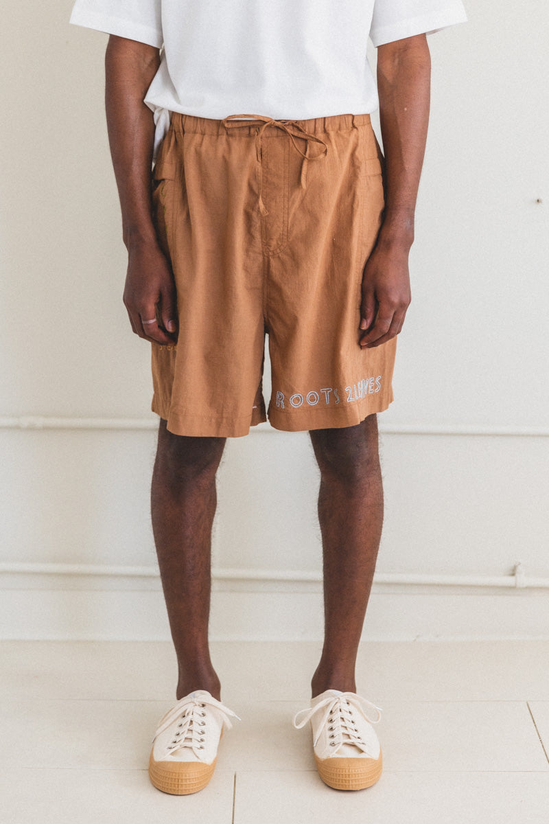 ONDA SHORTS IN GROUND HUGGER BROWN