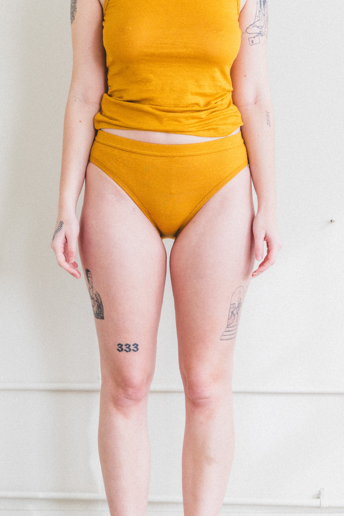 BIKINI BRIEF IN SAFFRON