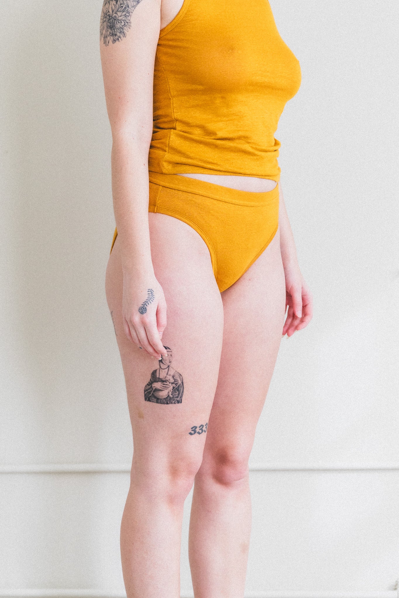 BIKINI BRIEF IN SAFFRON