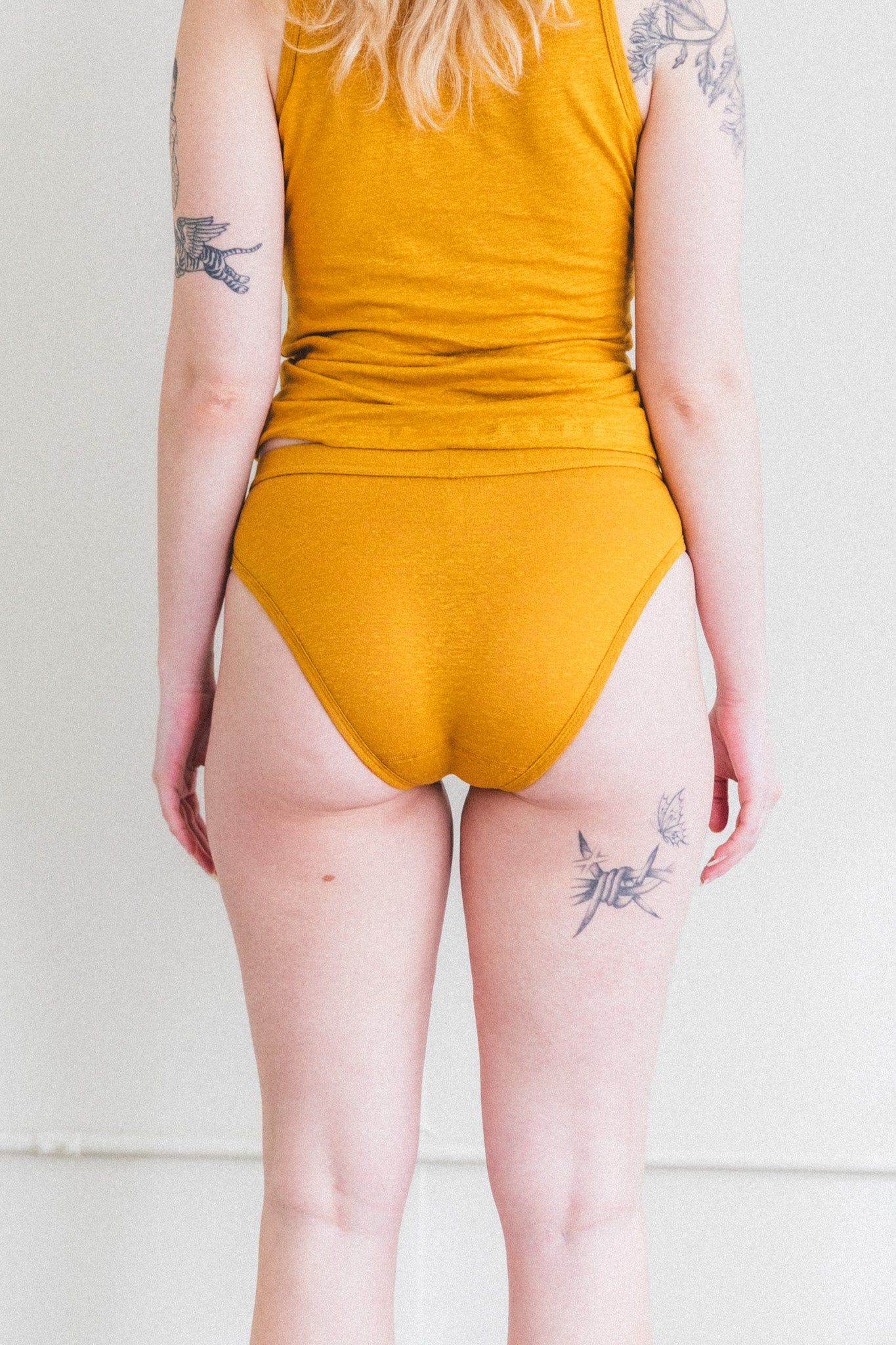 BIKINI BRIEF IN SAFFRON