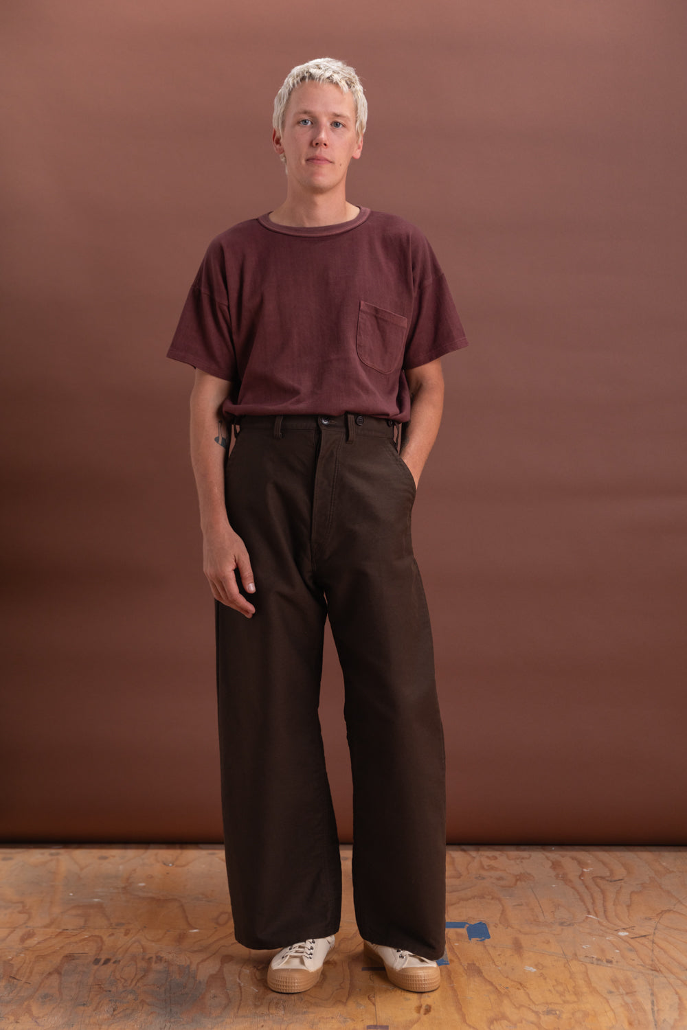 LOT 204 ENGINEER TROUSERS IN BROWN
